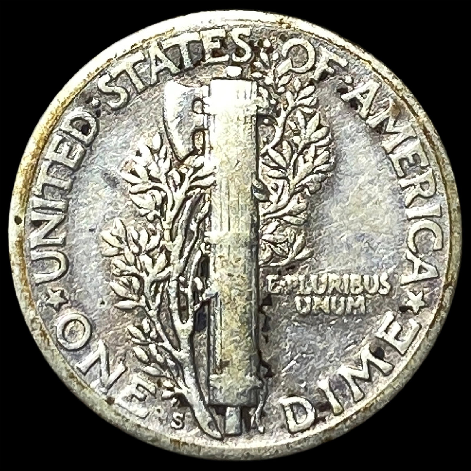 1925-S Silver Mercury Dime NICELY CIRCULATED - 2