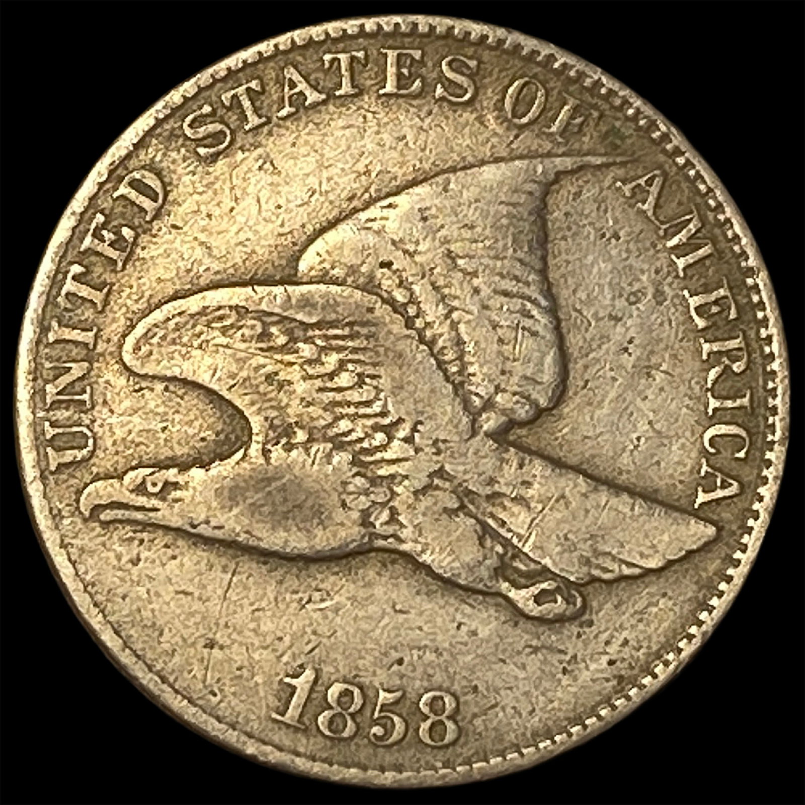 1858 Flying Eagle Cent LIGHTLY CIRCULATED: 1858 Flying Eagle Cent LIGHTLY CIRCULATED