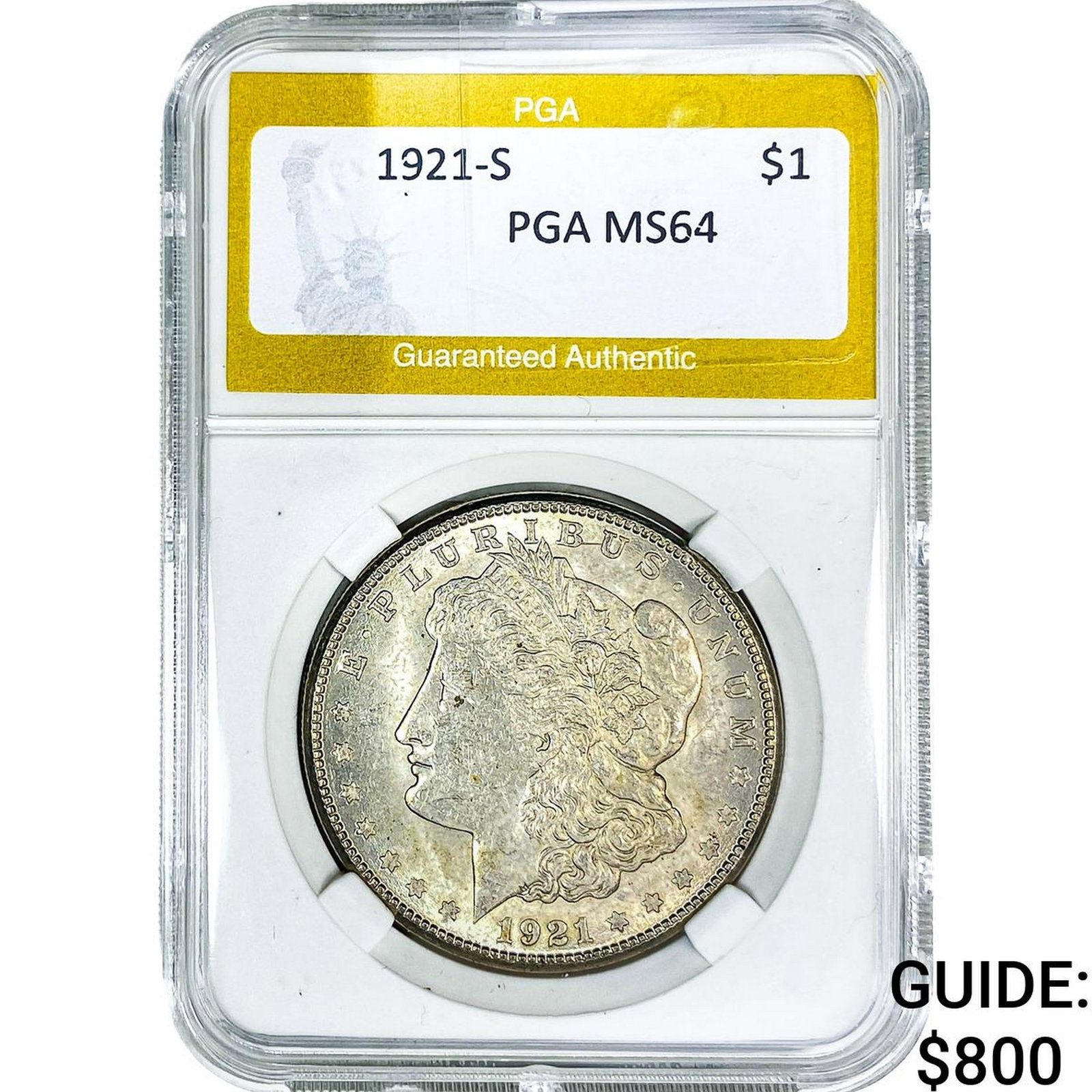 1921-S Morgan Silver Dollar PGA MS64 (1 of 2)