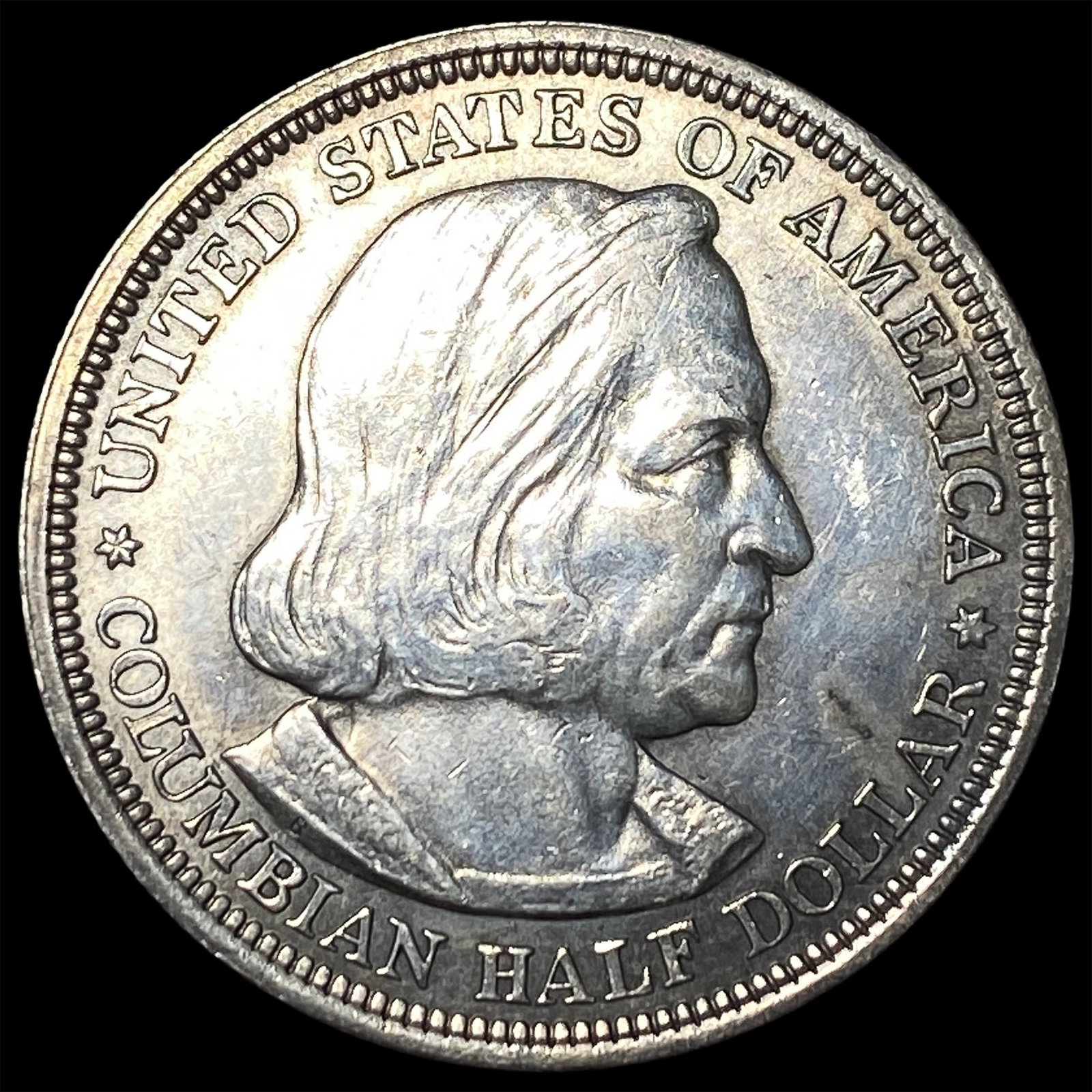 1892 Silver Columbian Expo Half Dollar CLOSELY UNCIRCULATED: 1892 Silver Columbian Expo Half Dollar CLOSELY UNCIRCULATED