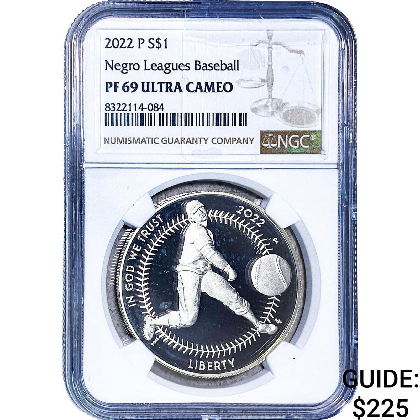 2022-P Nego Leagues Baseball Silver $1 NGC PF69 (1 of 2)