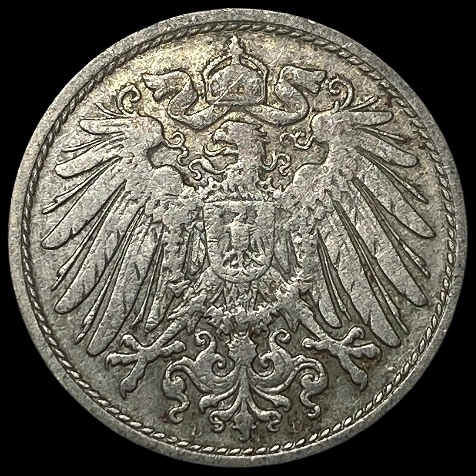 1900D Germany Empire Copper Nickel 10 Pfennig: 1900D Germany Empire Copper Nickel 10 Pfennig