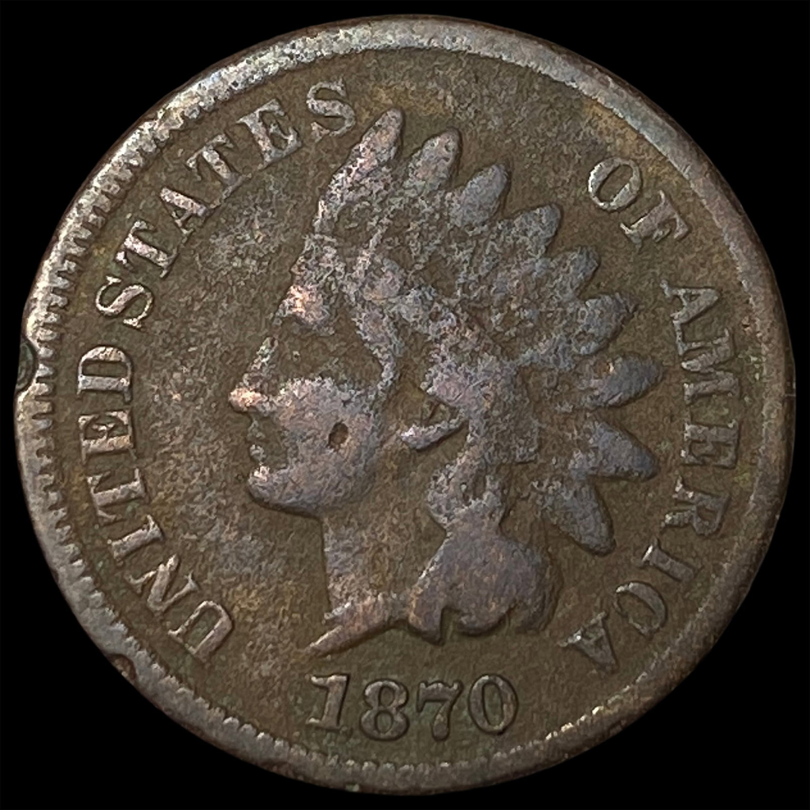1870 Indian Head Cent NICELY CIRCULATED (1 of 2)