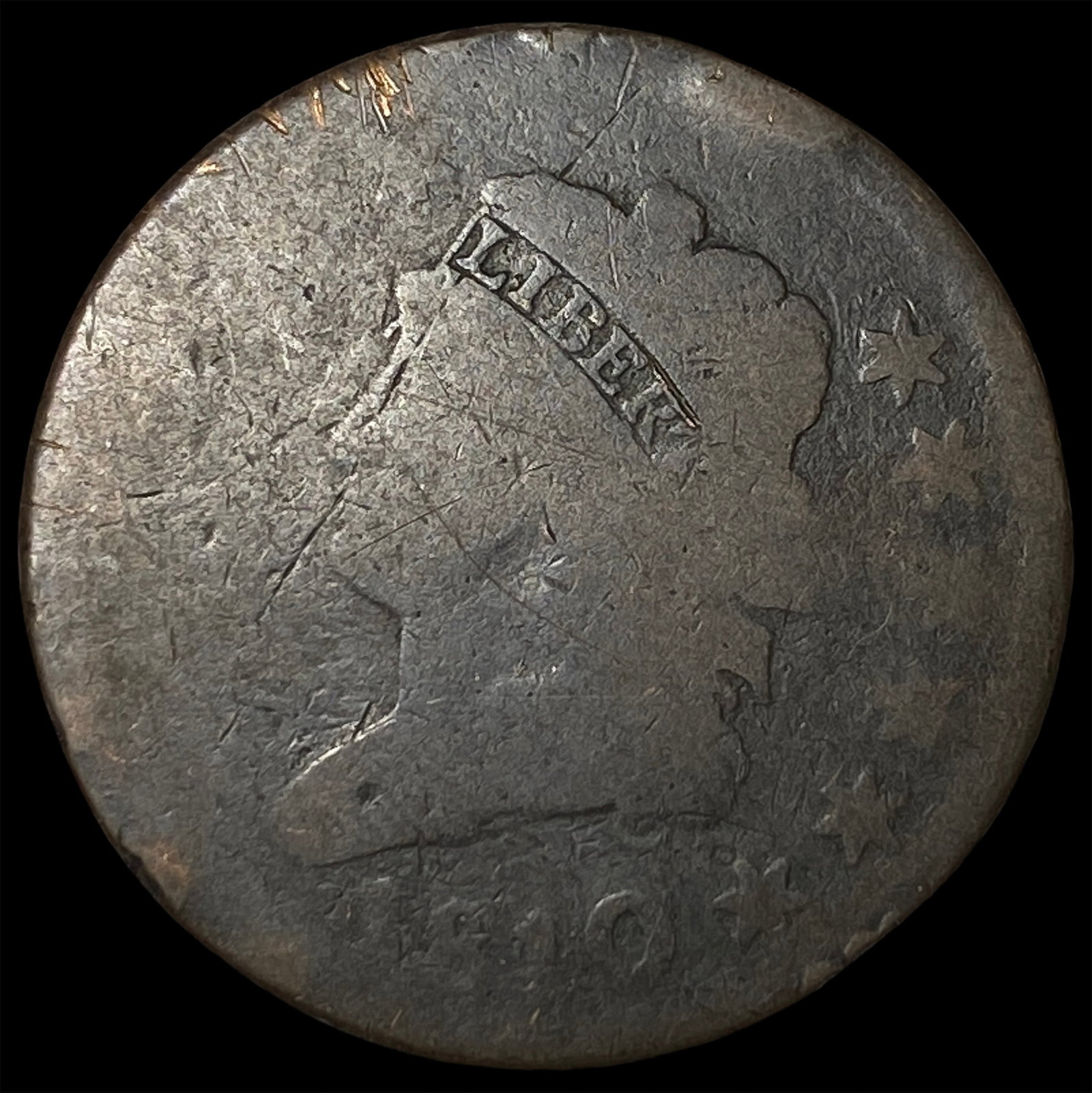 1810 Classic Head Large Cent NICELY CIRCULATED: 1810 Classic Head Large Cent NICELY CIRCULATED