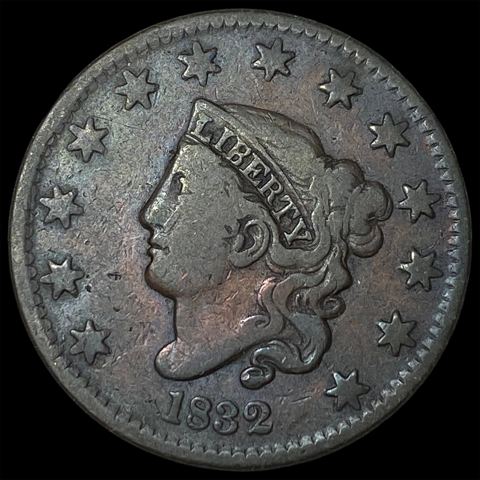 1832 Coronet Head Large Cent LIGHTLY CIRCULATED (1 of 2)