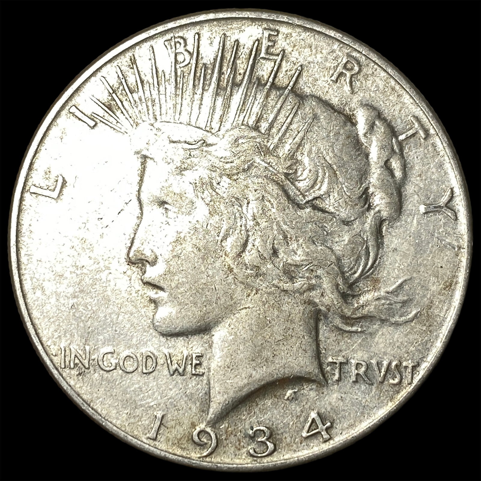 1934 Silver Peace Dollar NEARLY UNCIRCULATED: 1934 Silver Peace Dollar NEARLY UNCIRCULATED