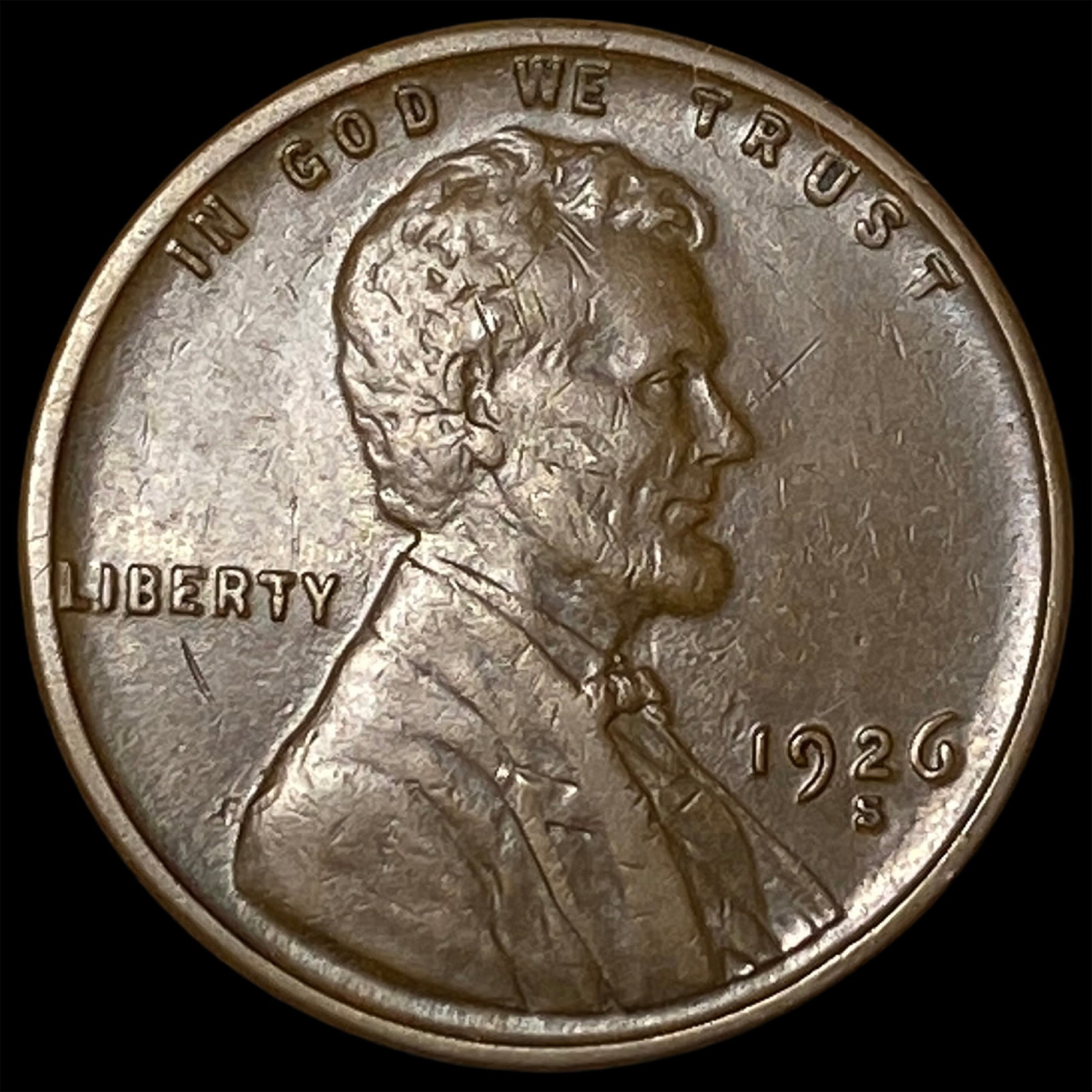1926-S Lincoln Wheat Cent CLOSELY UNCIRCULATED (1 of 2)