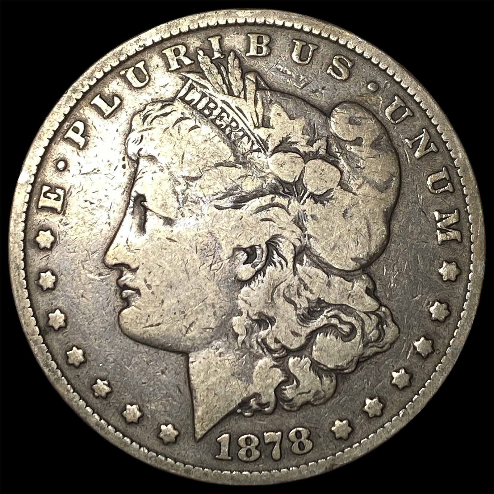 1878-S Silver Morgan Dollar LIGHTLY CIRCULATED: 1878-S Silver Morgan Dollar LIGHTLY CIRCULATED