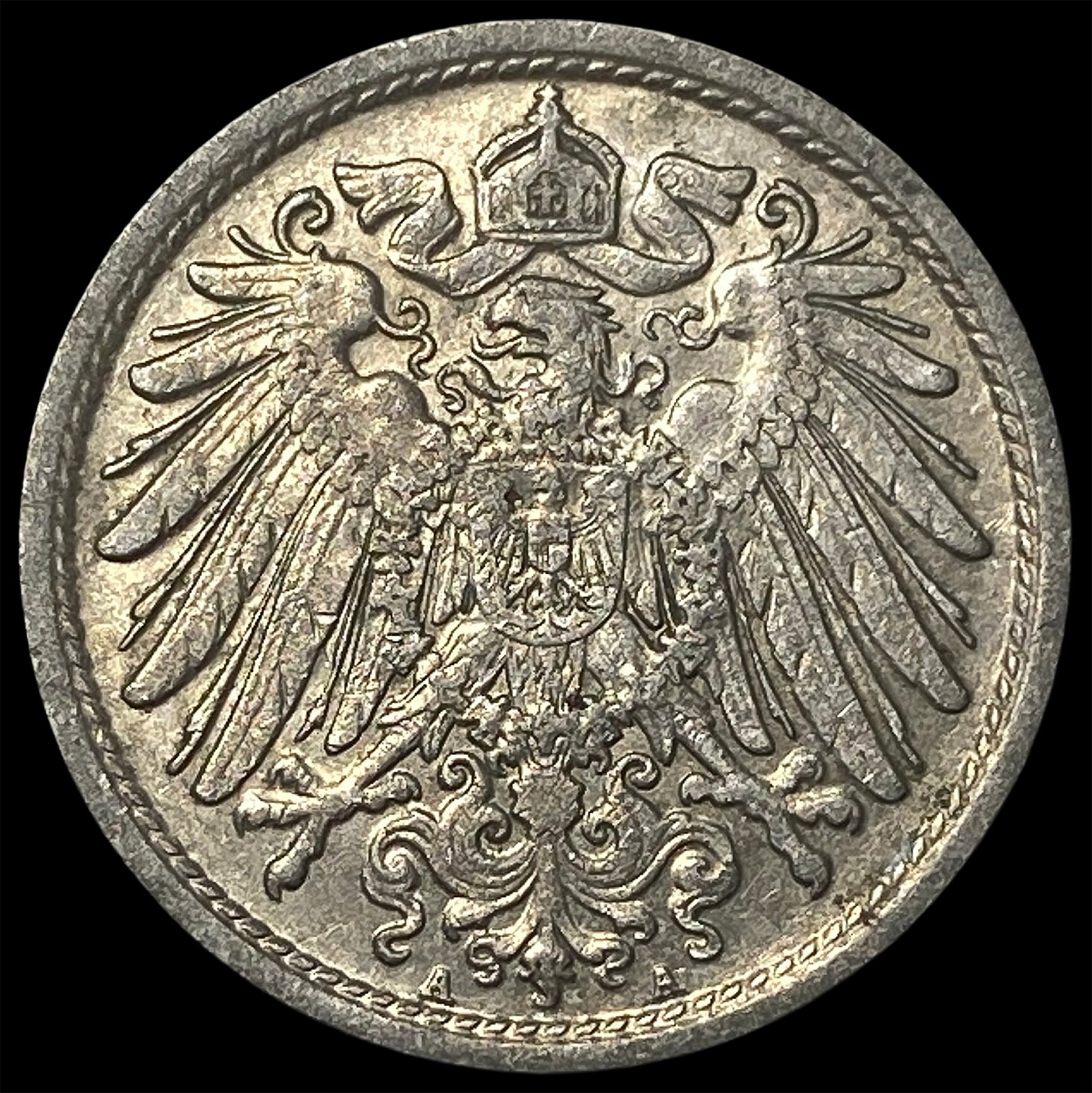 1913A Germany Empire Copper Nickel 10 Pfennig: 1913A Germany Empire Copper Nickel 10 Pfennig