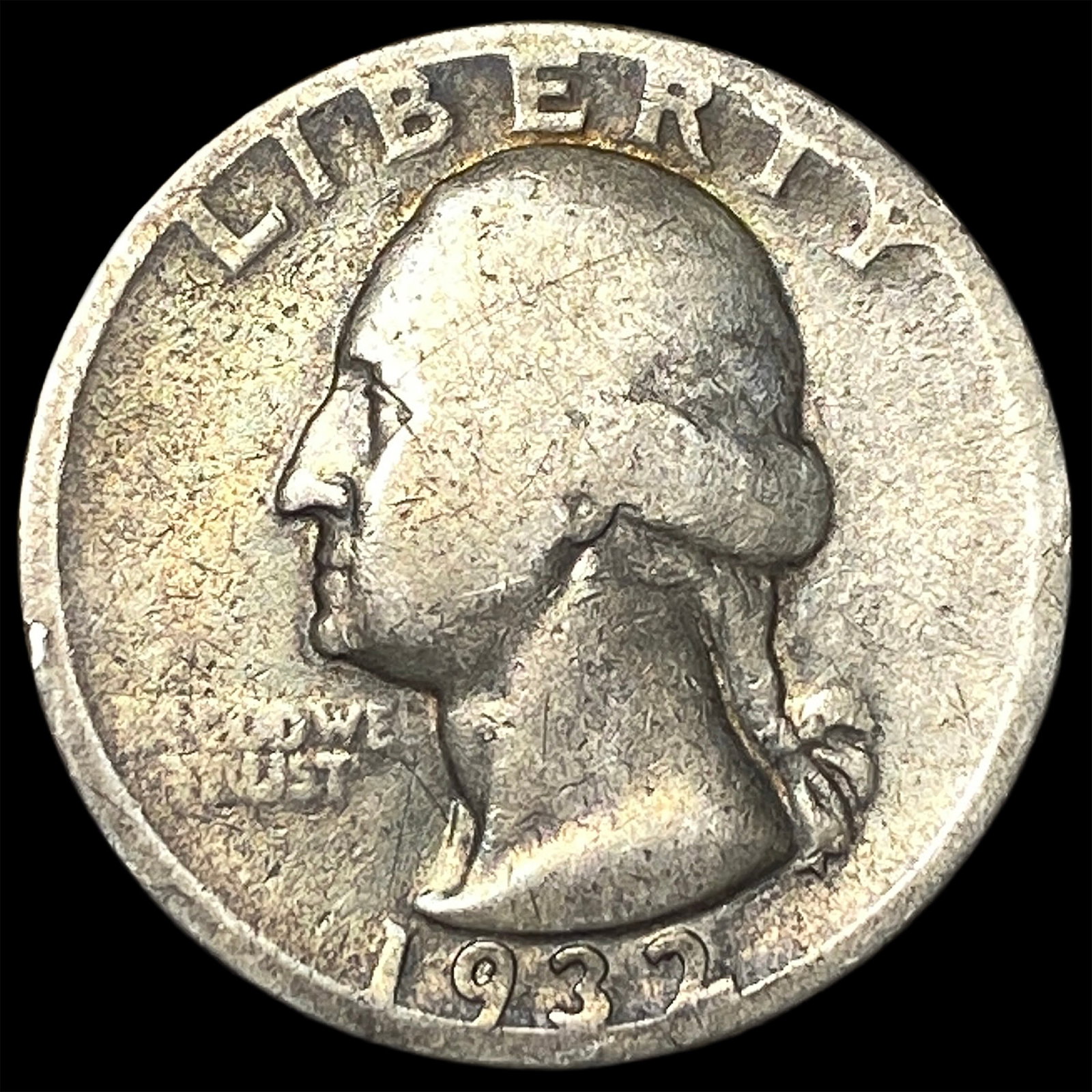 1932-D Silver Washington Quarter NICELY CIRCULATED: 1932-D Silver Washington Quarter NICELY CIRCULATED