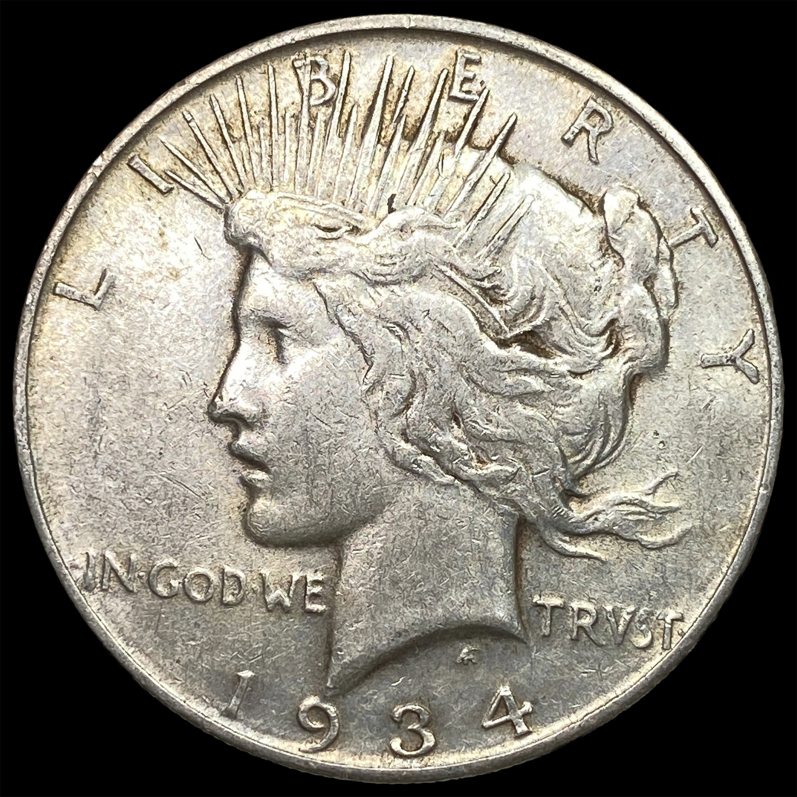 1934-D Peace Silver Dollar NEARLY UNCIRCULATED: 1934-D Peace Silver Dollar NEARLY UNCIRCULATED