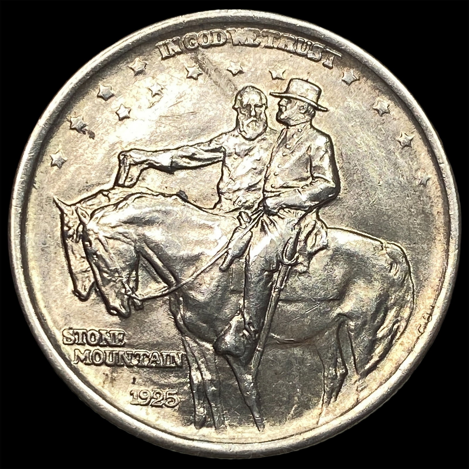 1925 Stone Mountain Silver Half Dollar CHOICE AU (1 of 2)