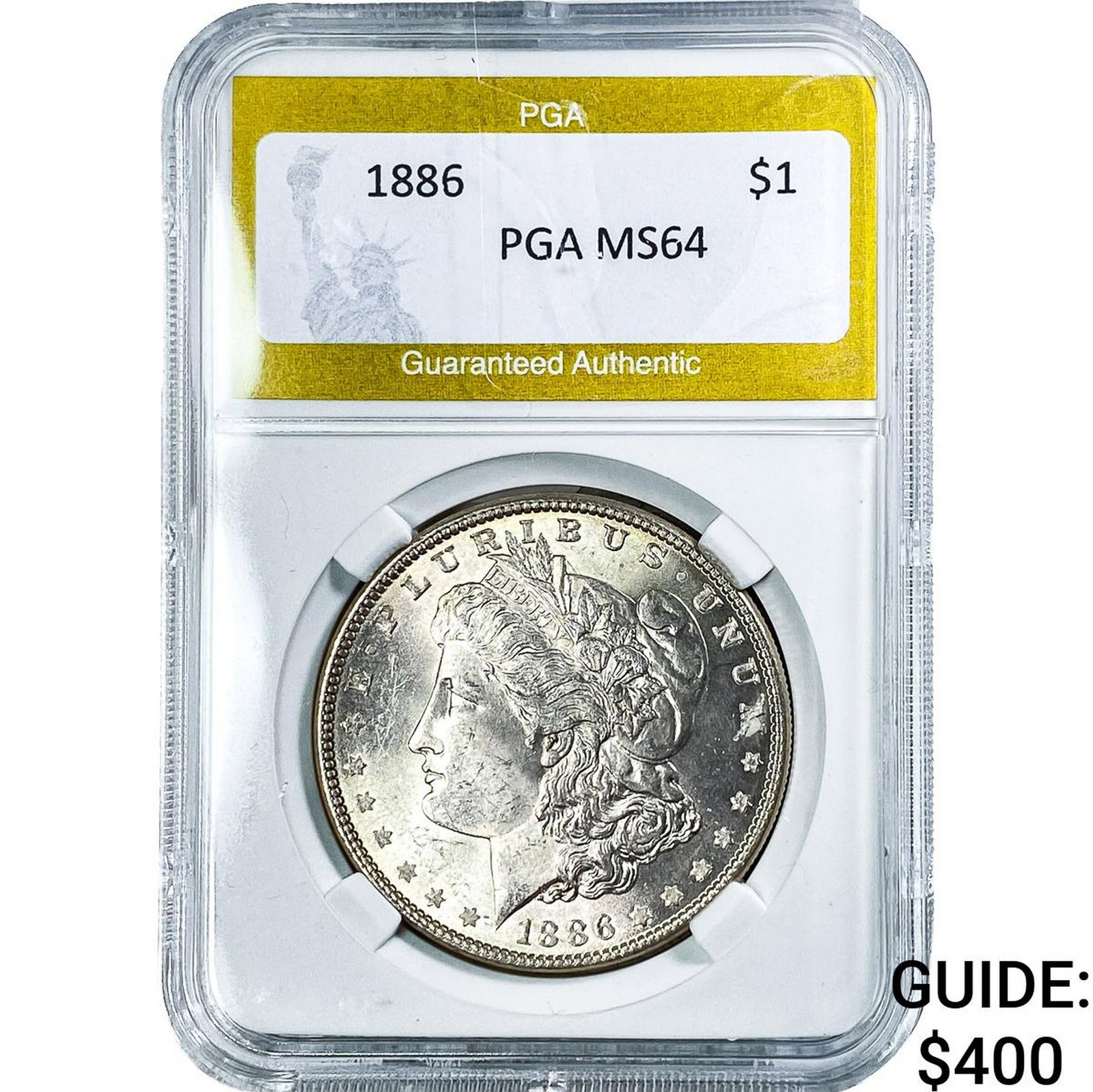 1886 Morgan Silver Dollar PGA MS64: 1886 Morgan Silver Dollar PGA MS64