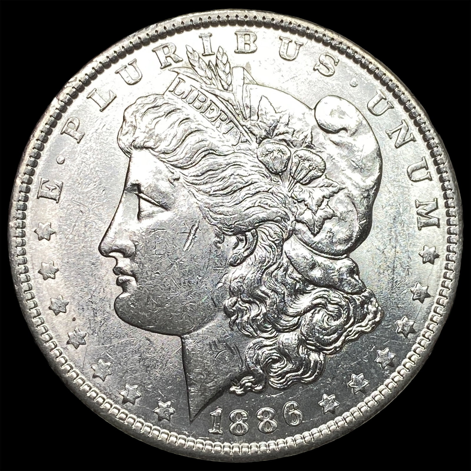 1886 Morgan Silver Dollar CHOICE AU: 1886 Morgan Silver Dollar CHOICE AU