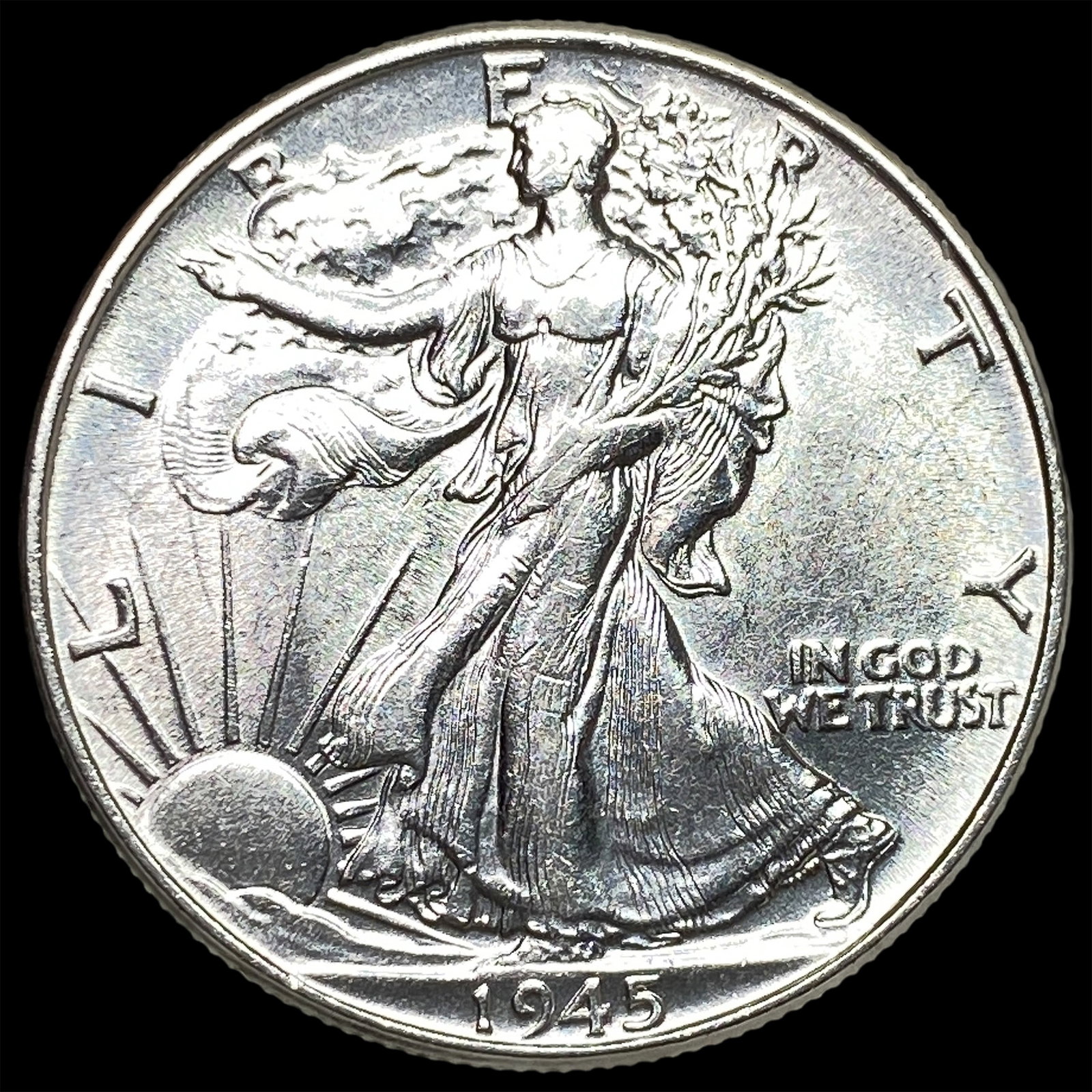 1945 Silver Walking Liberty Half Dollar UNCIRCULATED: 1945 Silver Walking Liberty Half Dollar UNCIRCULATED