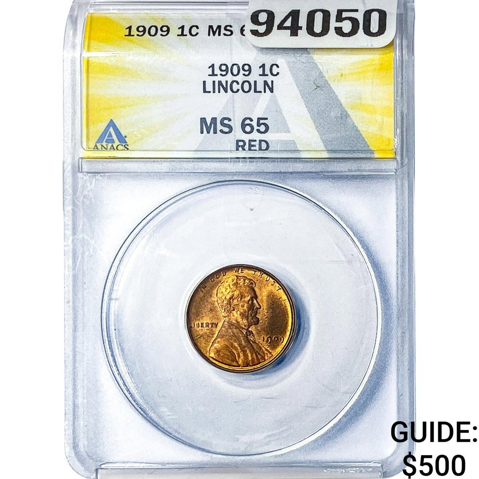 1909 Wheat Cent ANACS MS65 Red (1 of 2)