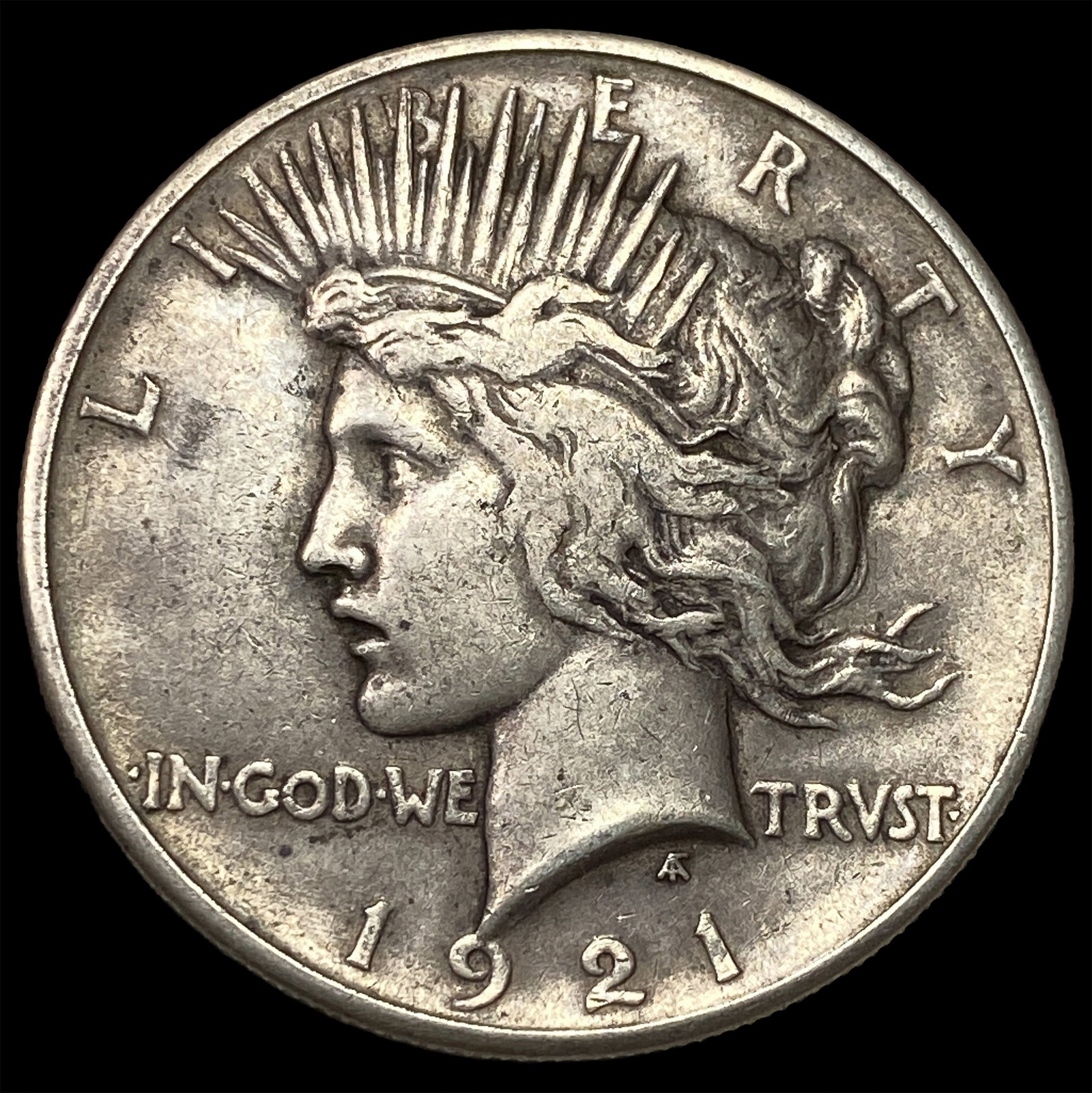 1921 Silver Peace Dollar NEARLY UNCIRCULATED: 1921 Silver Peace Dollar NEARLY UNCIRCULATED