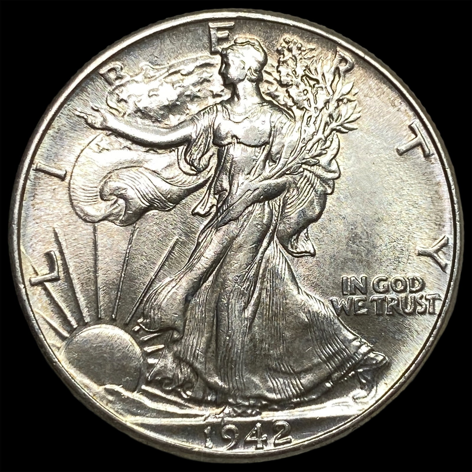 1942 Silver Walking Liberty Half Dollar UNCIRCULATED: 1942 Silver Walking Liberty Half Dollar UNCIRCULATED