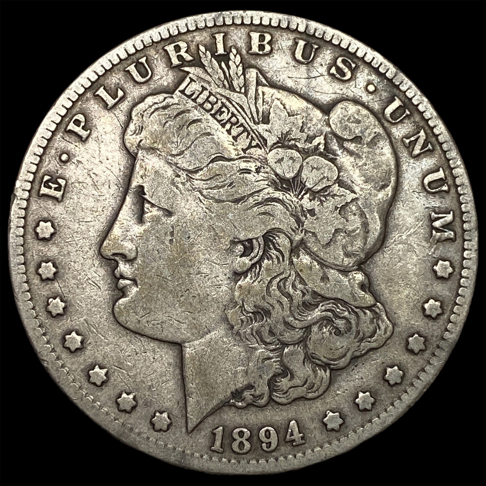 1894-S Silver Morgan Dollar LIGHTLY CIRCULATED: 1894-S Silver Morgan Dollar LIGHTLY CIRCULATED