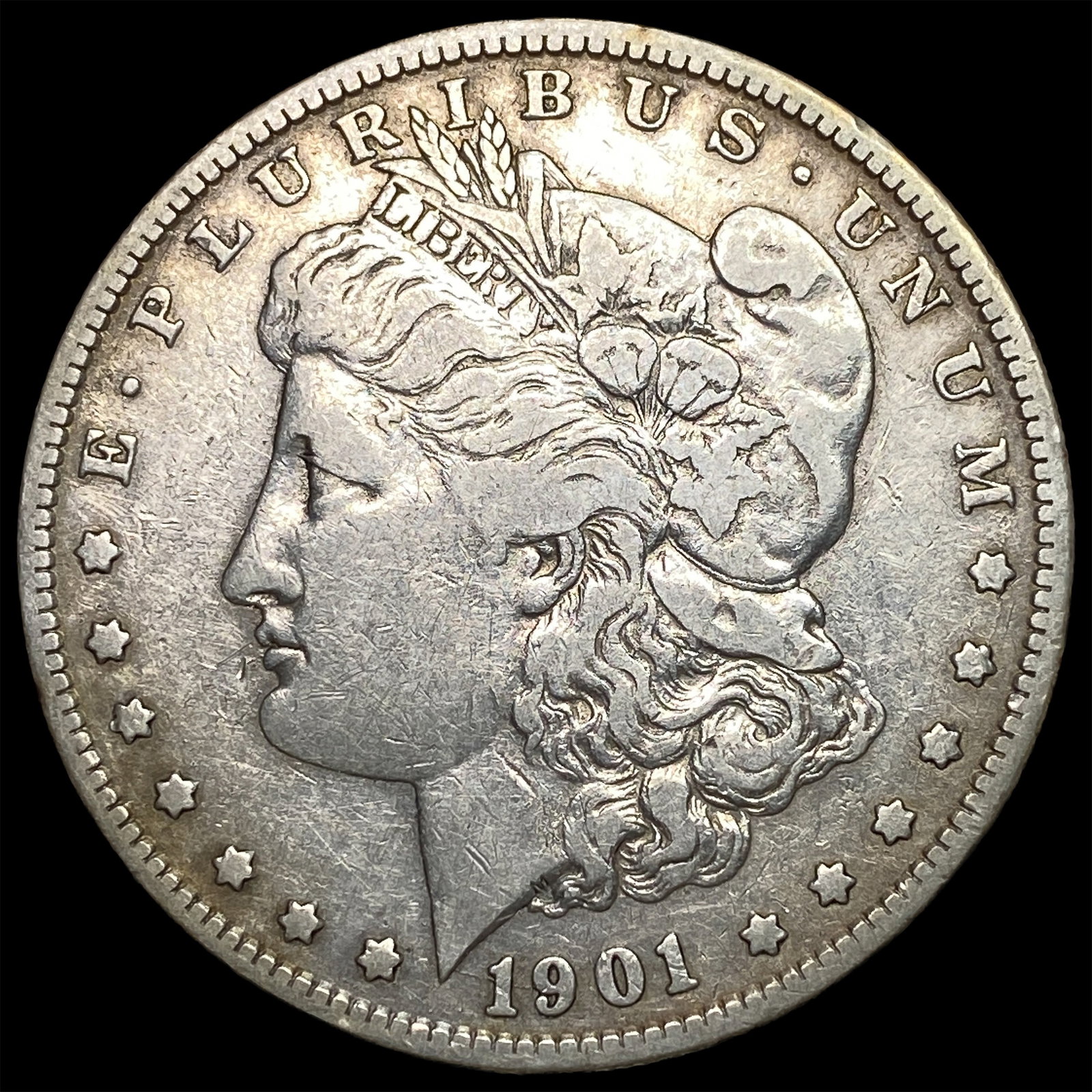 1901-S Silver Morgan Dollar LIGHTLY CIRCULATED: 1901-S Silver Morgan Dollar LIGHTLY CIRCULATED