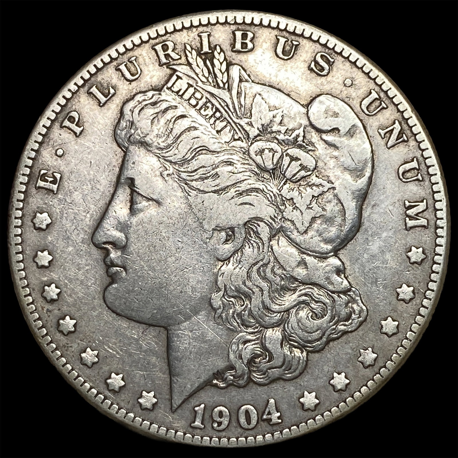 1904-S Silver Morgan Dollar NEARLY UNCIRCULATED: 1904-S Silver Morgan Dollar NEARLY UNCIRCULATED