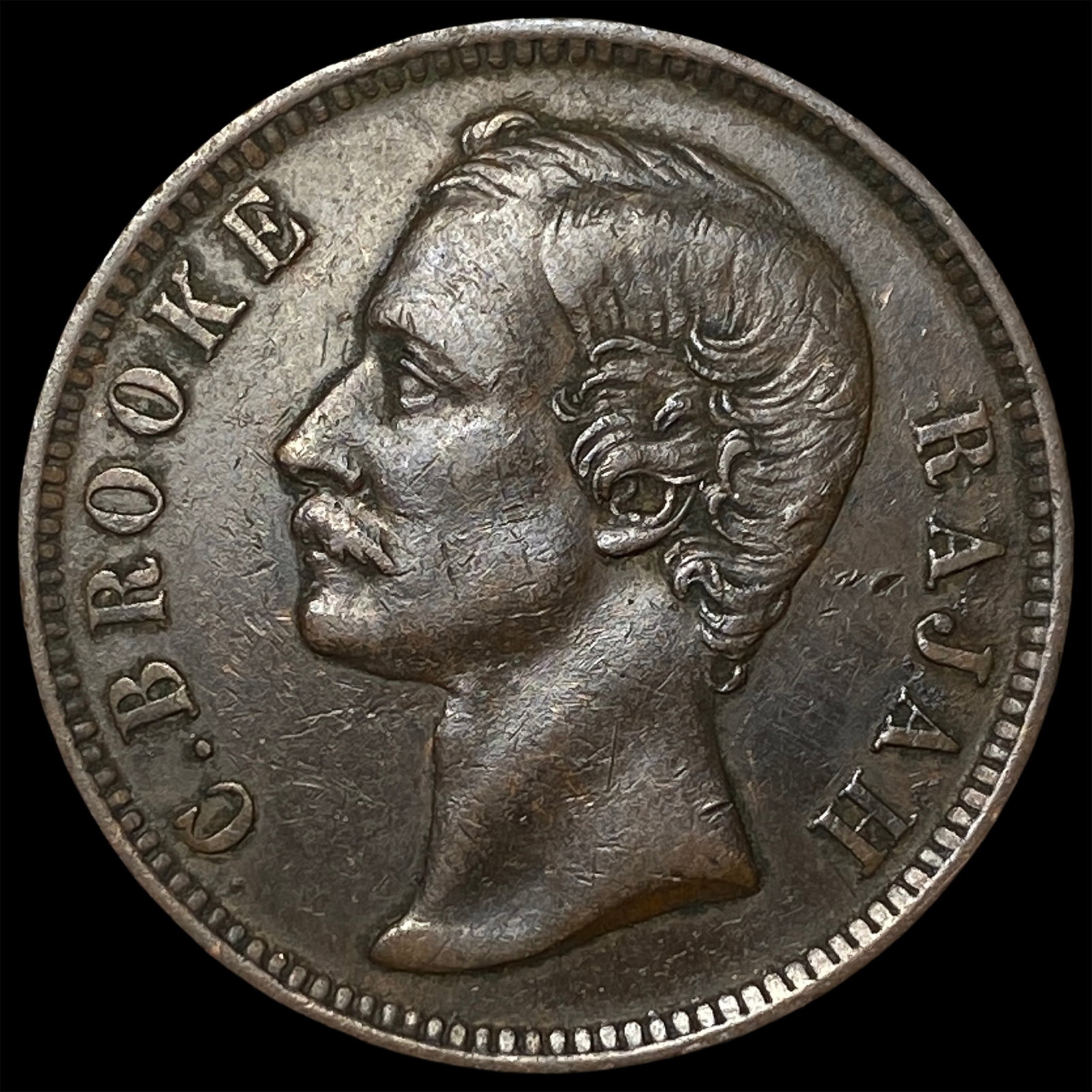 1886 Sarawak Copper 1 Cent (1 of 2)