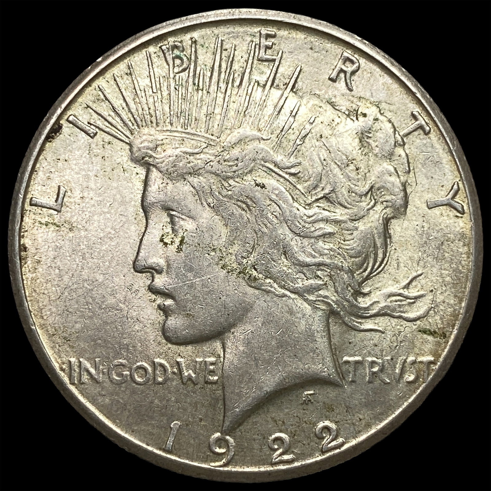 1922-S Silver Peace Dollar CLOSELY UNCIRCULATED: 1922-S Silver Peace Dollar CLOSELY UNCIRCULATED