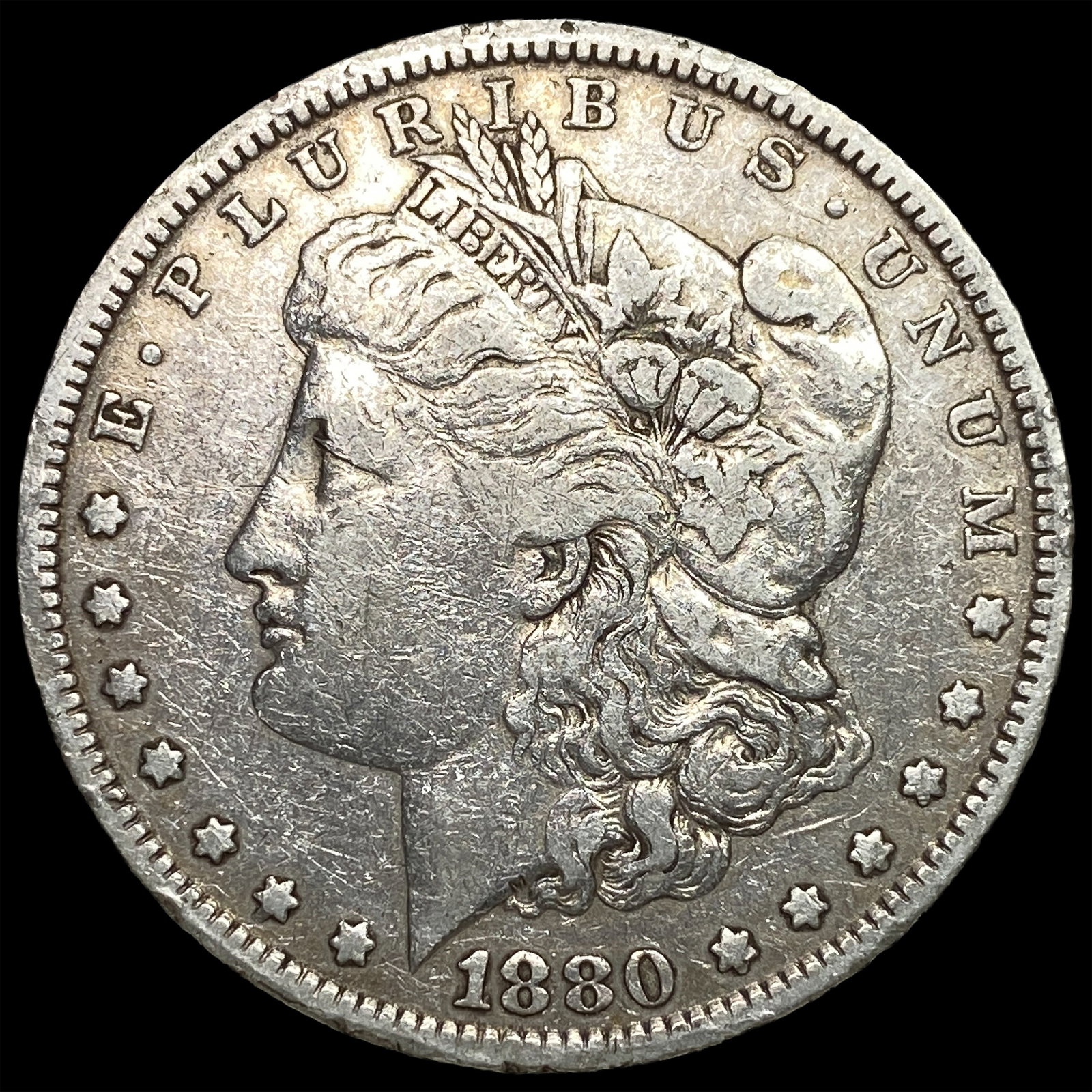1880 Silver Morgan Dollar LIGHTLY CIRCULATED: 1880 Silver Morgan Dollar LIGHTLY CIRCULATED