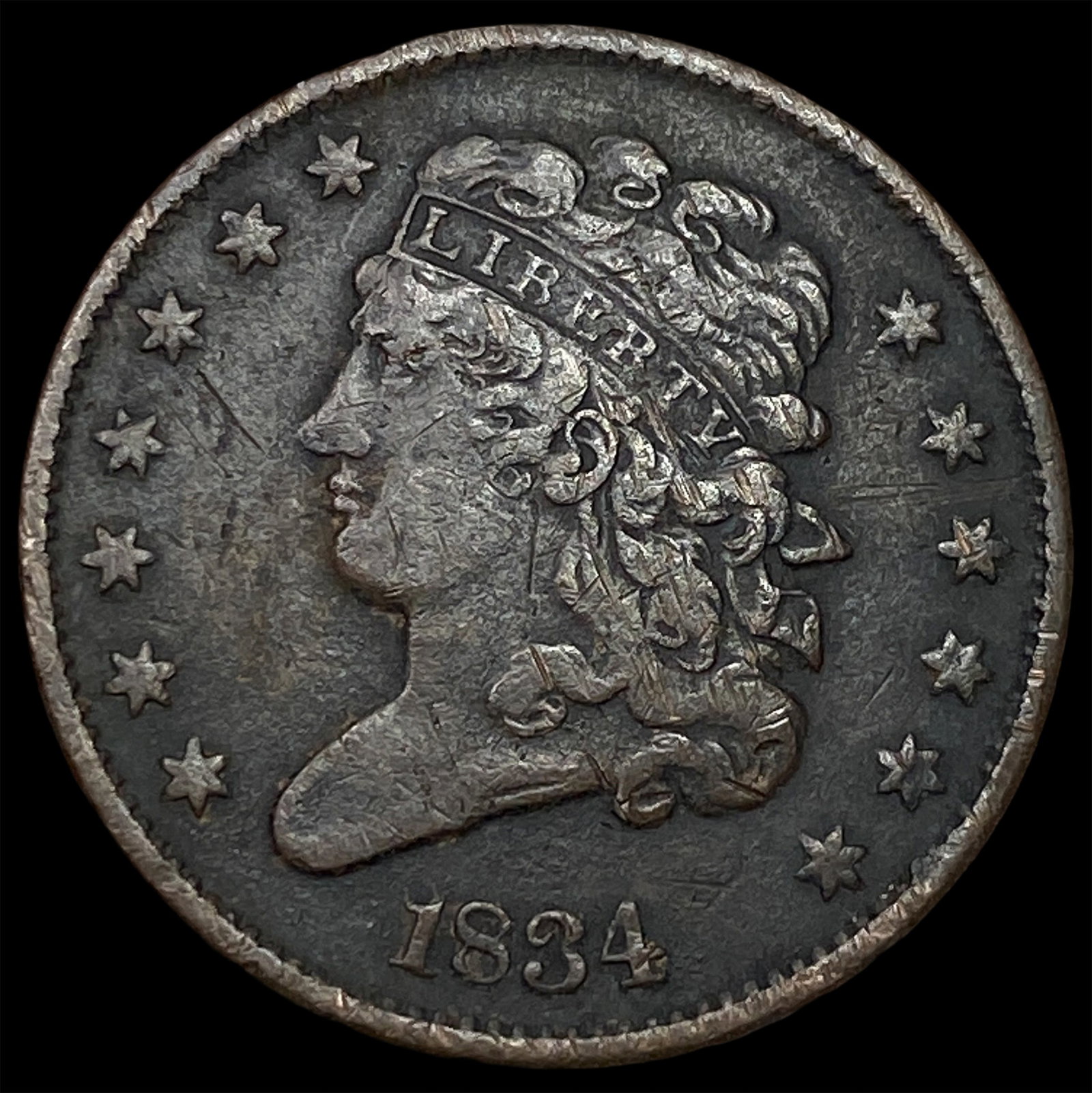 1834 Classic Head Half Cent UNCIRCULATED (1 of 2)
