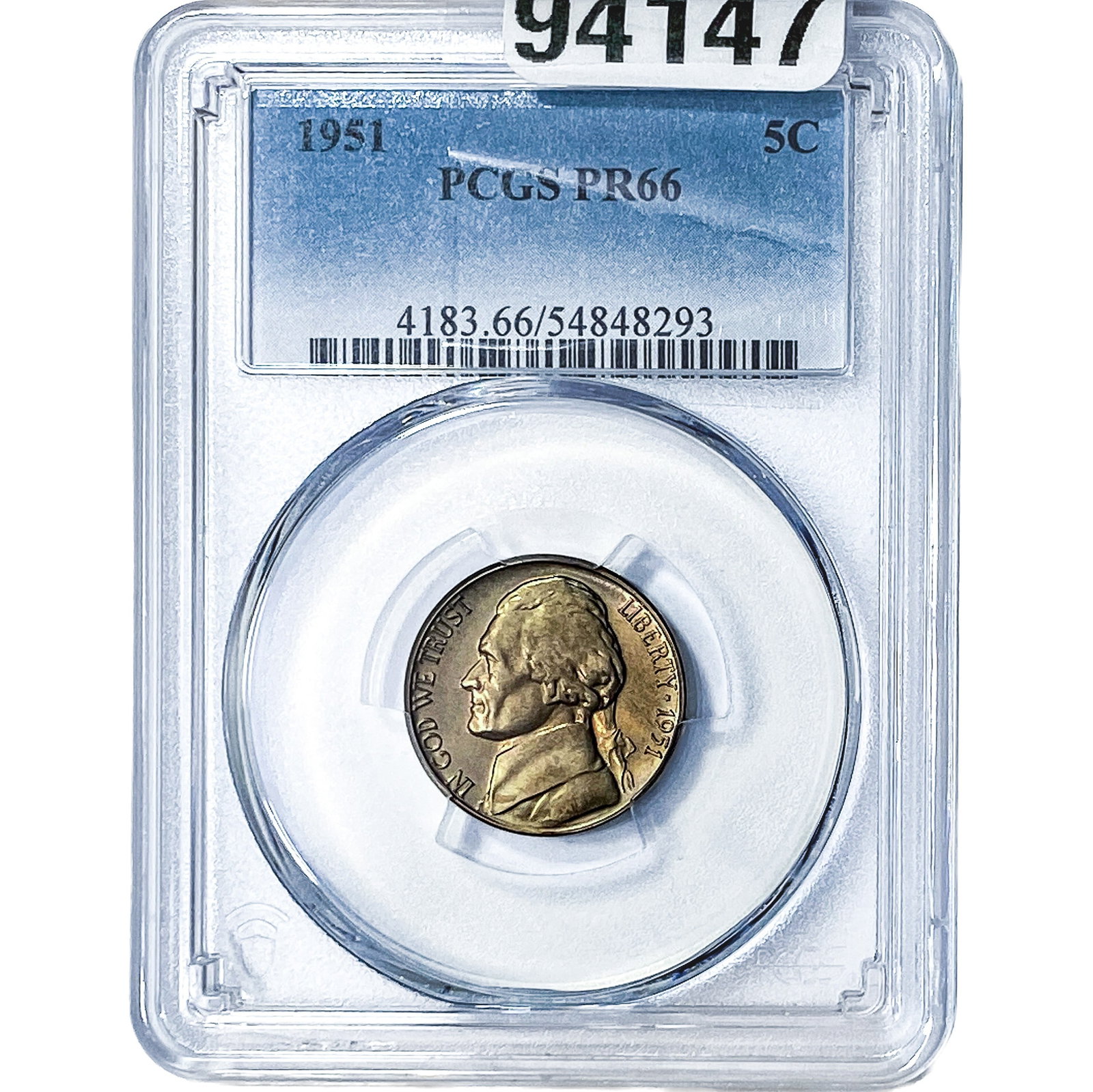 1951 Jefferson Nickel PCGS PR66 (1 of 2)