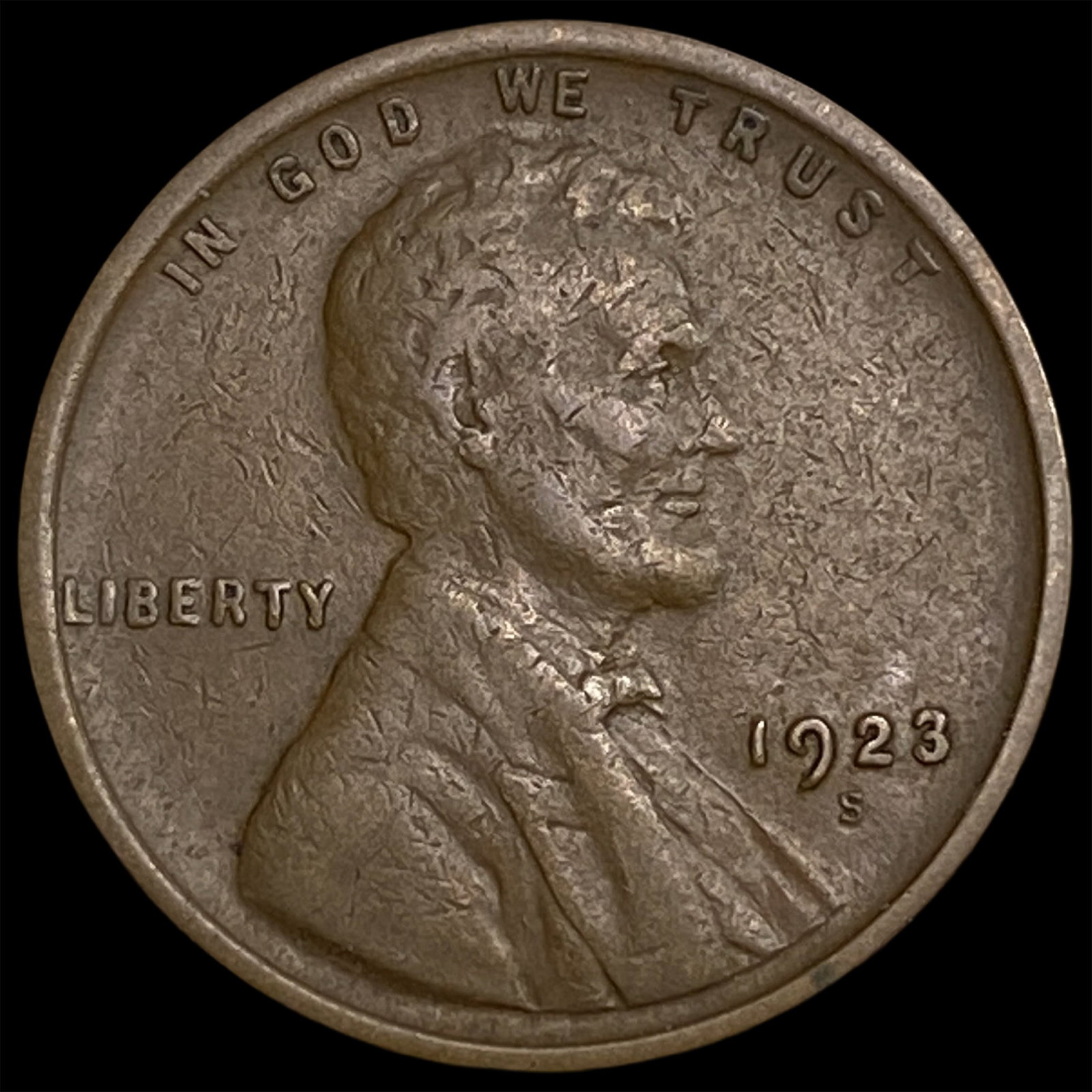 1923-S Lincoln Wheat Cent NEARLY UNCIRCULATED: 1923-S Lincoln Wheat Cent NEARLY UNCIRCULATED