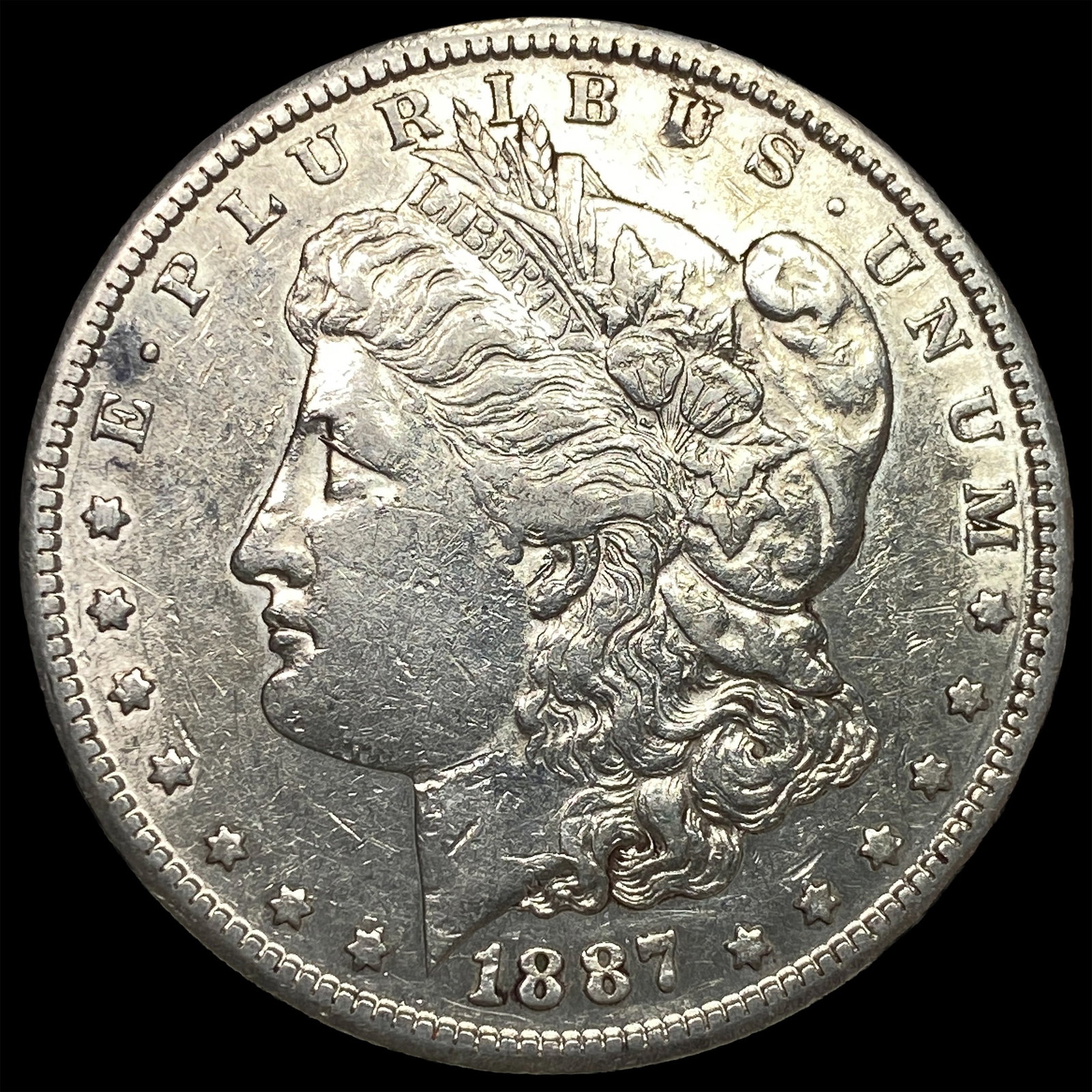 1887-S Silver Morgan Dollar CLOSELY UNCIRCULATED: 1887-S Silver Morgan Dollar CLOSELY UNCIRCULATED