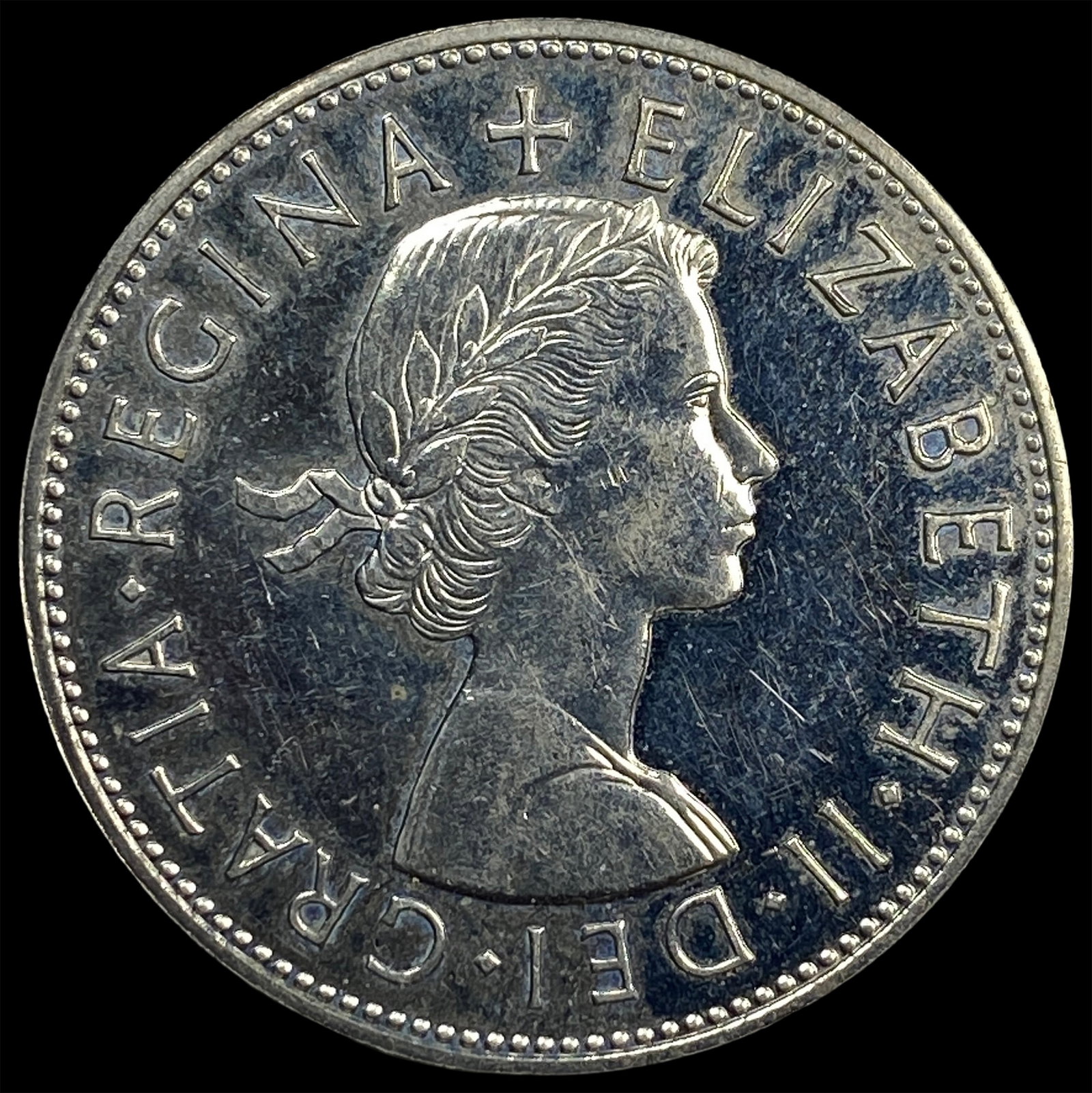 1970 Great Britain Copper Nickel 1/2 Crown: 1970 Great Britain Copper Nickel 1/2 Crown