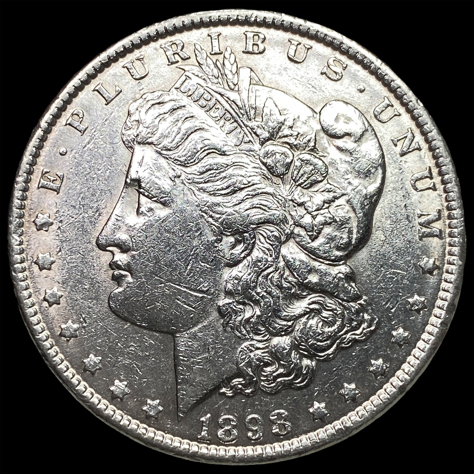 1898 Morgan Silver Dollar NEARLY UNCIRCULATED: 1898 Morgan Silver Dollar NEARLY UNCIRCULATED