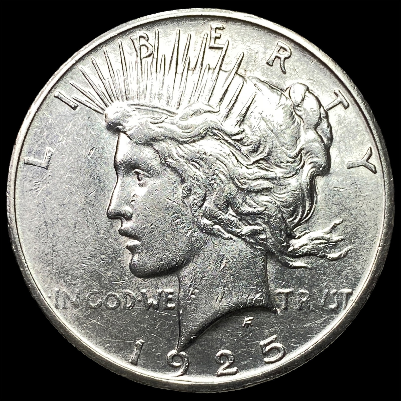 1925-S Silver Peace Dollar CHOICE AU (1 of 2)