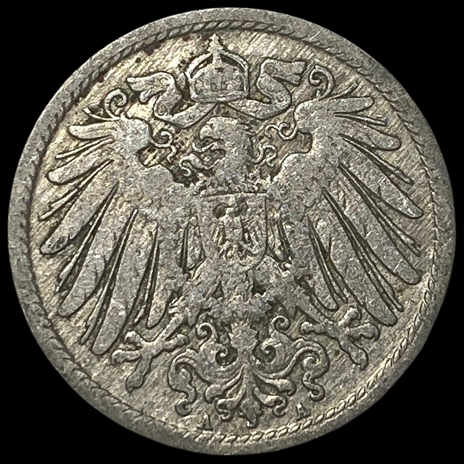 1898A Germany Empire Copper Nickel 10 Pfennig: 1898A Germany Empire Copper Nickel 10 Pfennig