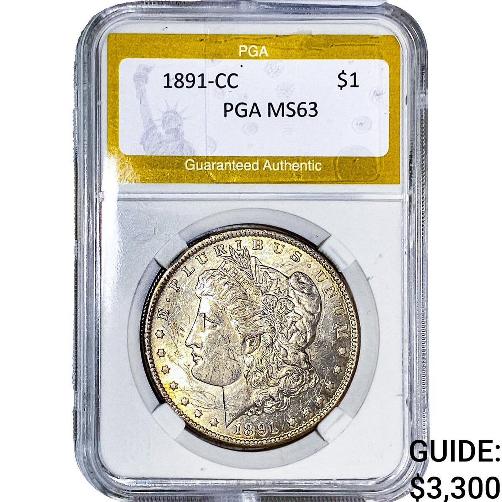 1891-CC Morgan Silver Dollar PGA MS63 (1 of 2)