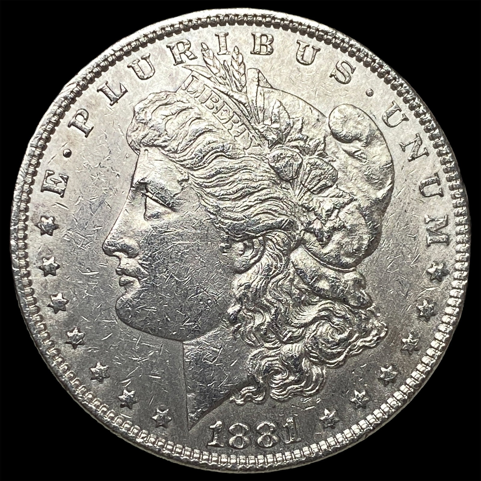 1881 Silver Morgan Dollar CLOSELY UNCIRCULATED: 1881 Silver Morgan Dollar CLOSELY UNCIRCULATED