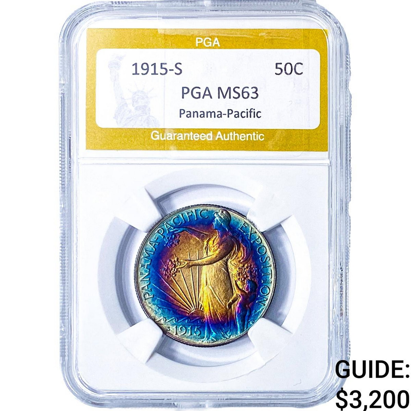 1915-S Panama-Pacific Half Dollar PGA MS63 (1 of 2)