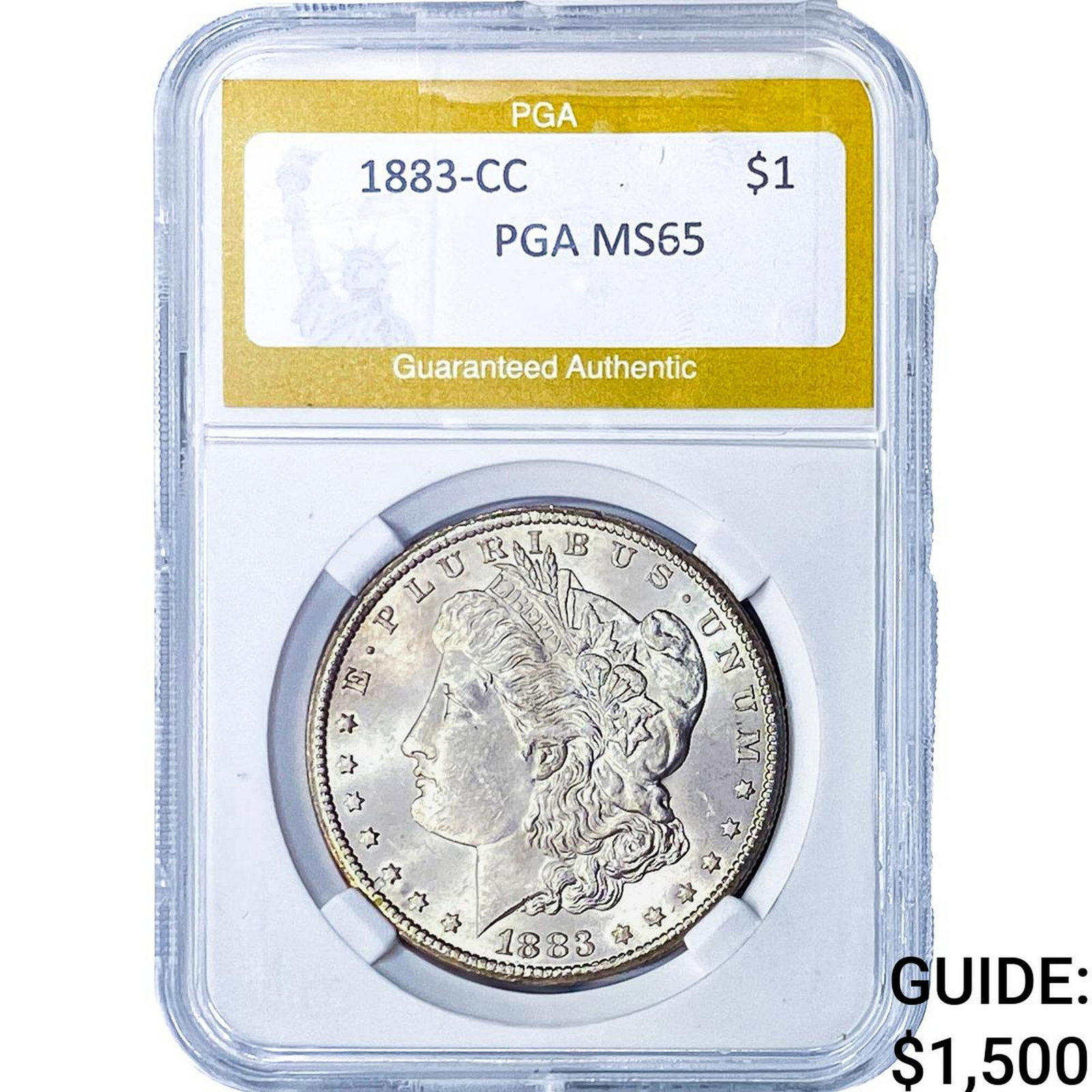 1883-CC Morgan Silver Dollar PGA MS65 (1 of 2)