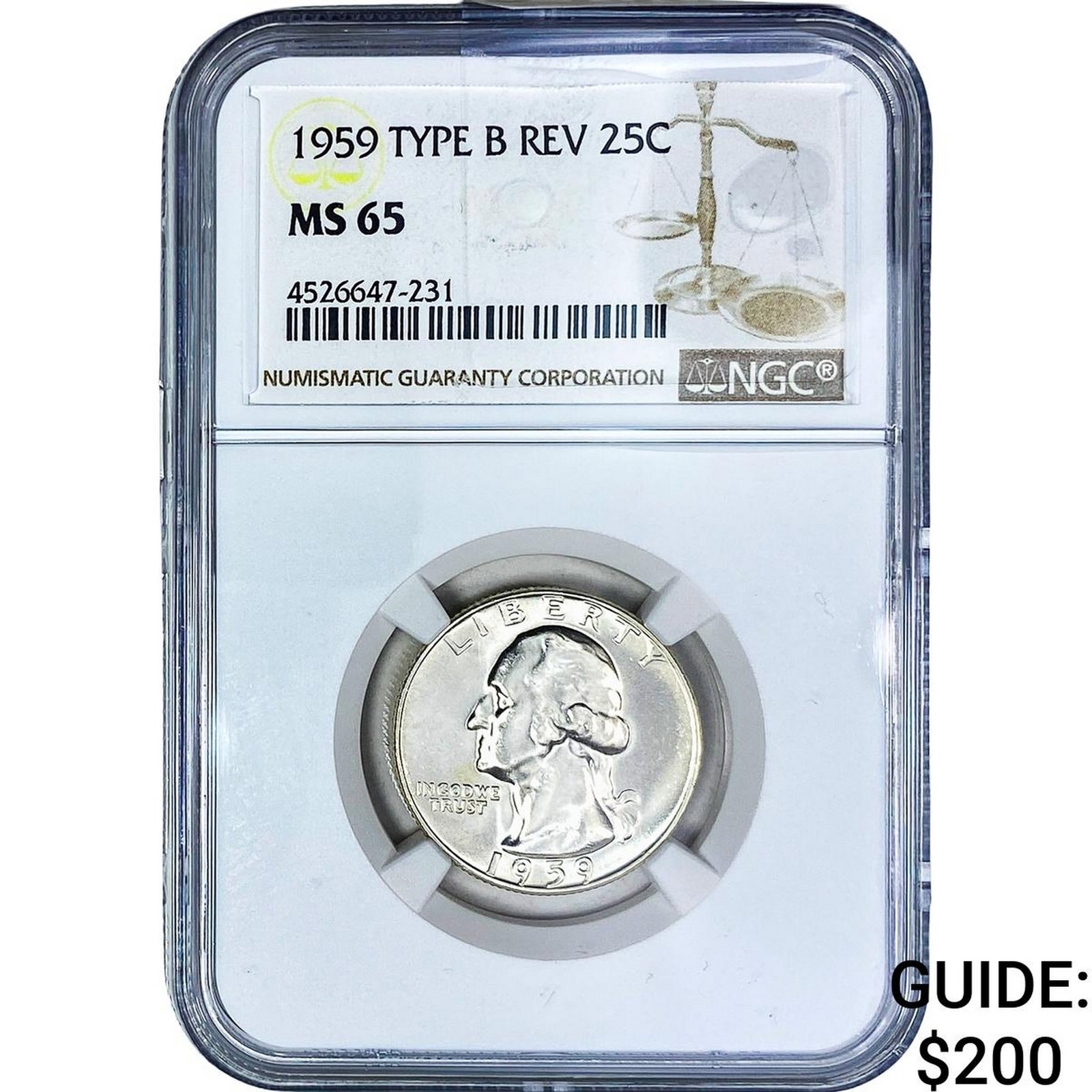 1959 Washington Silver Quarter ANACS MS65 (1 of 2)