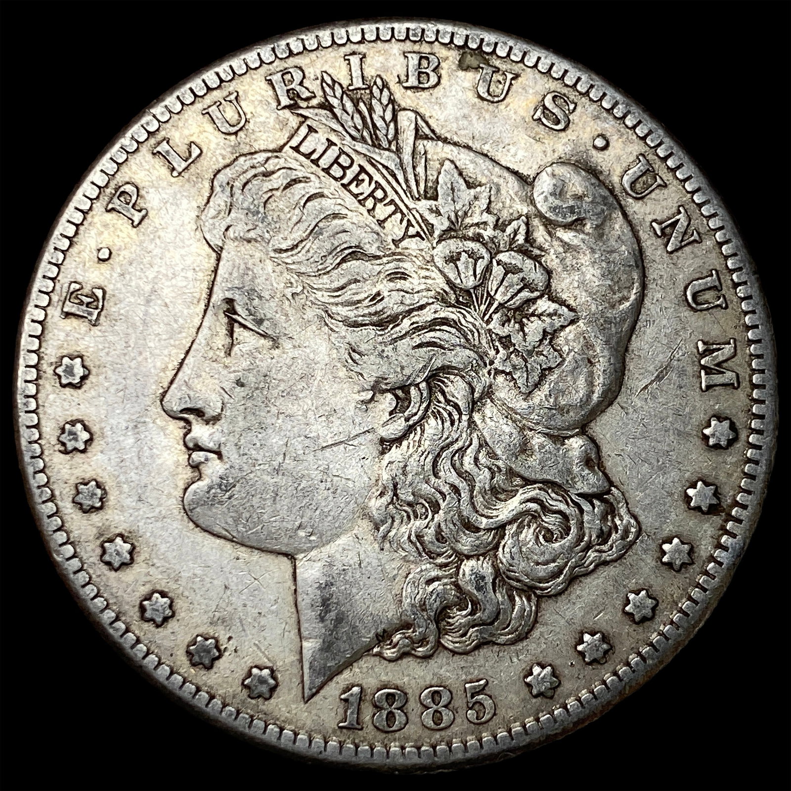 1885-S Silver Morgan Dollar NEARLY UNCIRCULATED: 1885-S Silver Morgan Dollar NEARLY UNCIRCULATED