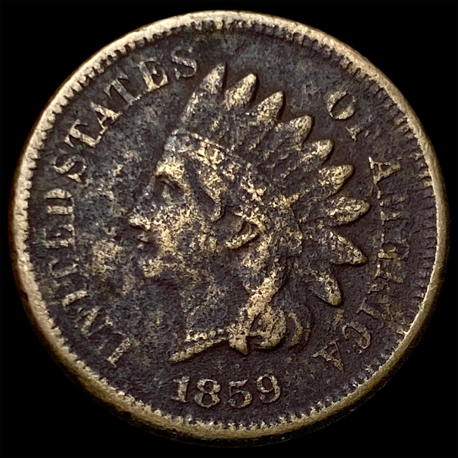 1859 Indian Head Cent LIGHTLY CIRCULATED (1 of 2)