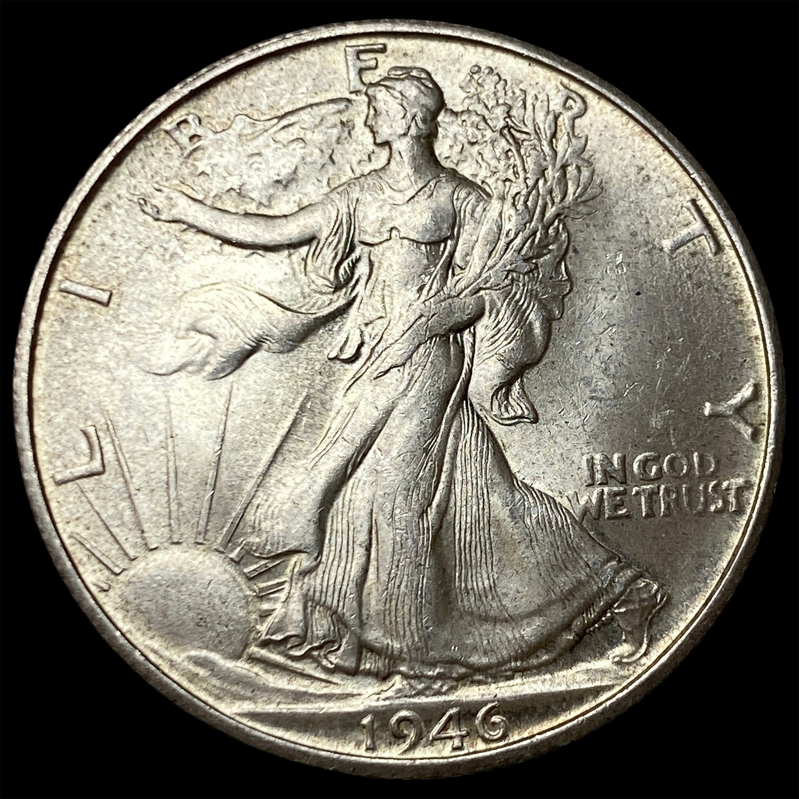 1946-S Silver Walking Liberty Half Dollar UNCIRCULATED (1 of 2)