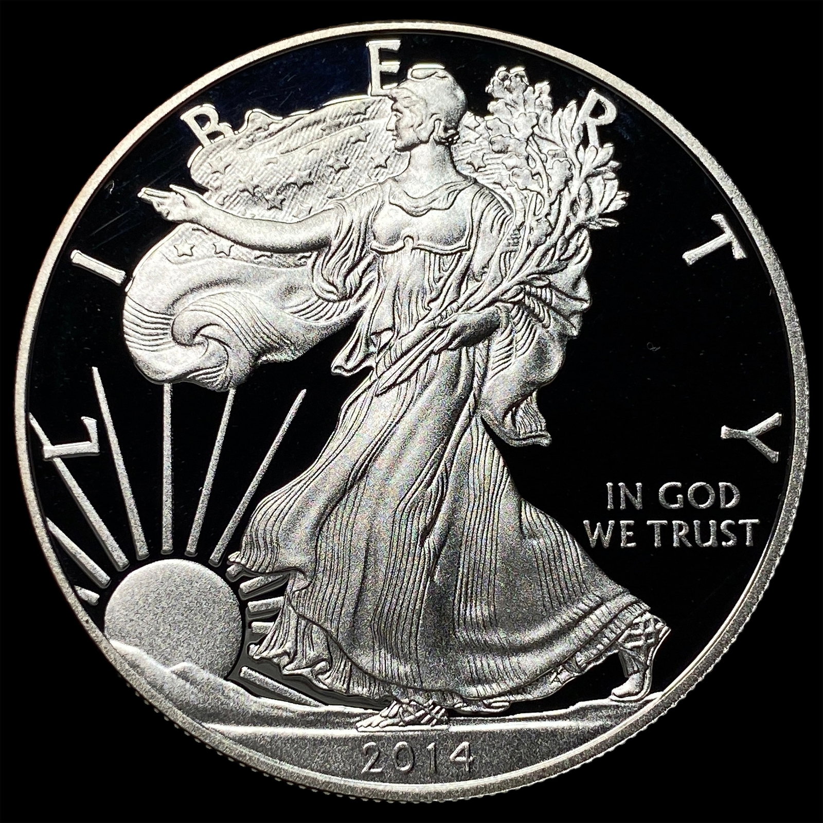 2014-W 1oz Silver American Eagle $1 GEM PROOF (1 of 2)