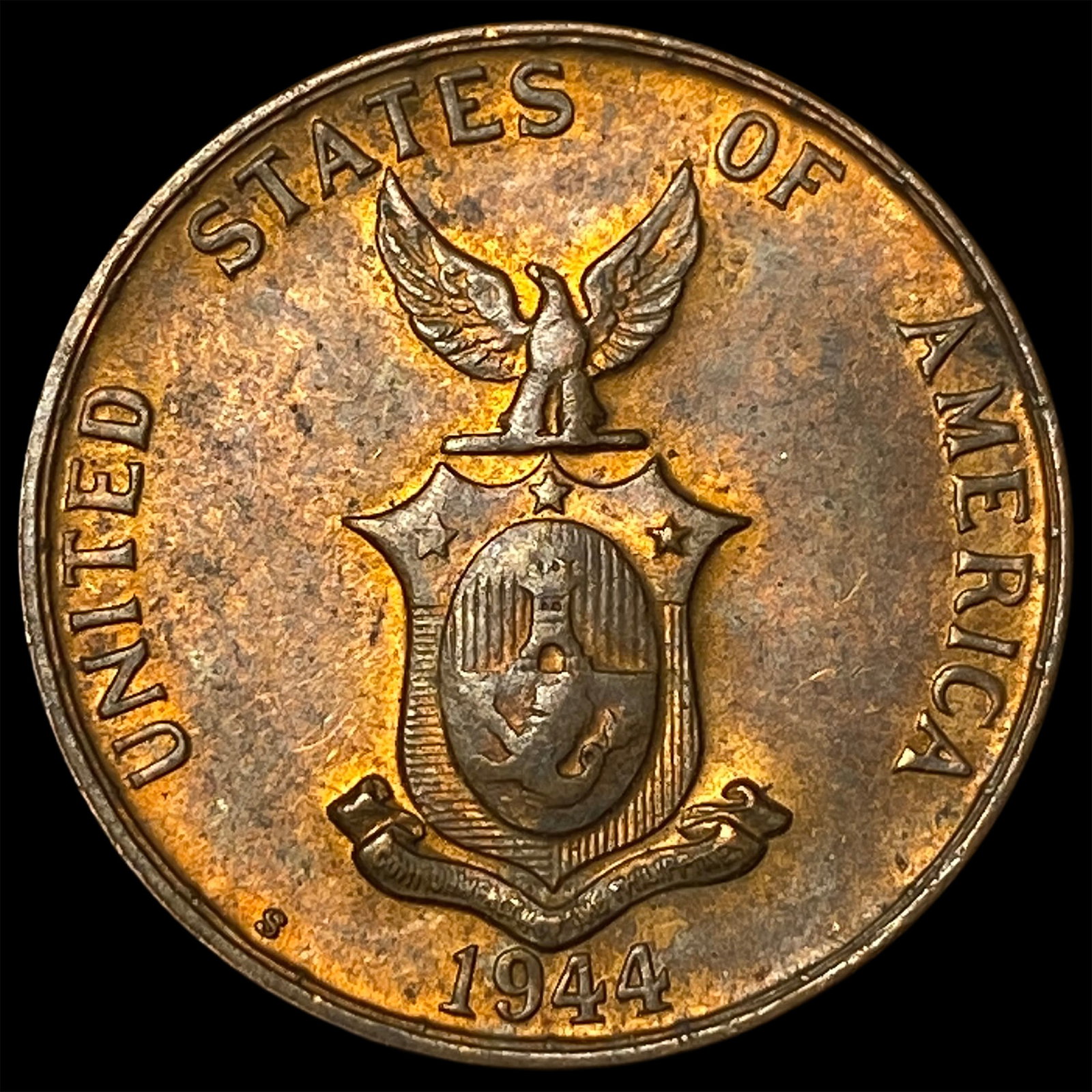 1944S Philippine Bronze 1 Centavo (1 of 2)