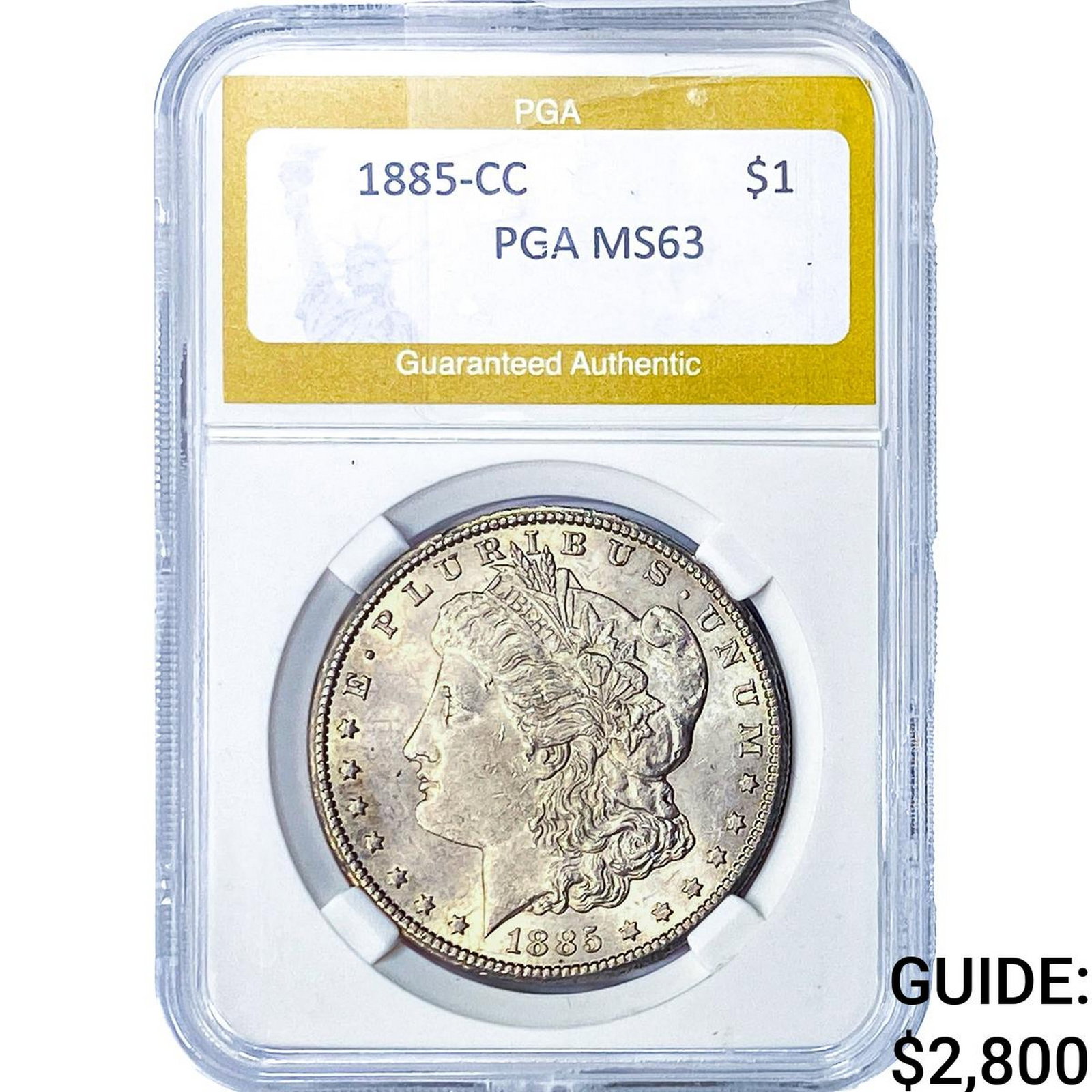 1885-CC Morgan Silver Dollar PGA MS63 (1 of 2)