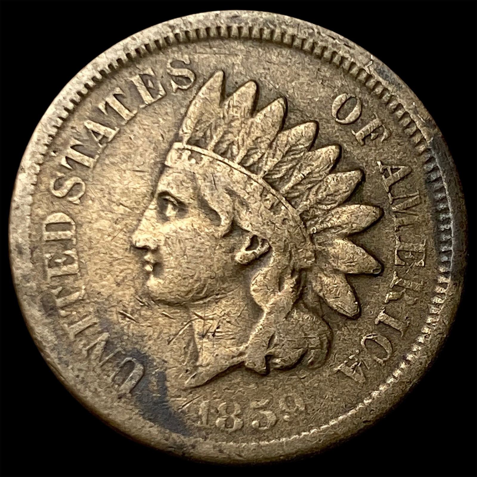 1859 Indian Head Cent NICELY CIRCULATED (1 of 2)