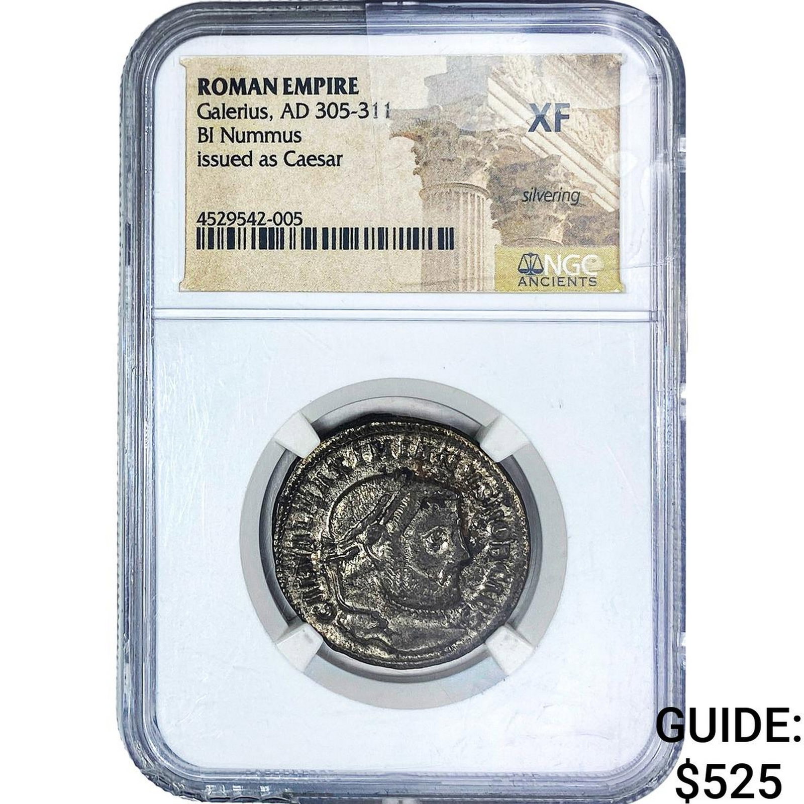 Roman Galerius AD 305-311 BI Nummus NGC XF (1 of 2)