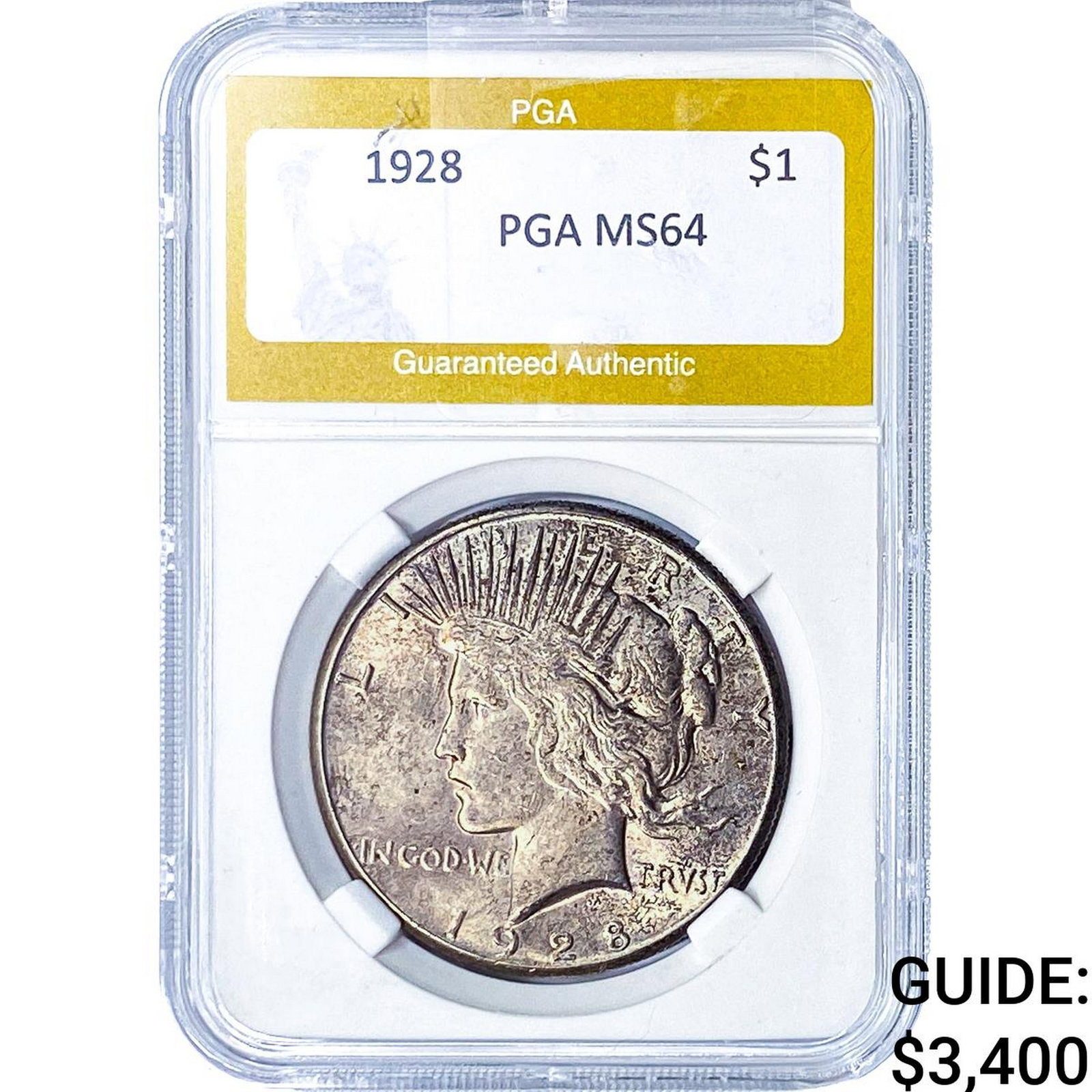 1928 Silver Peace Dollar PGA MS64 (1 of 2)